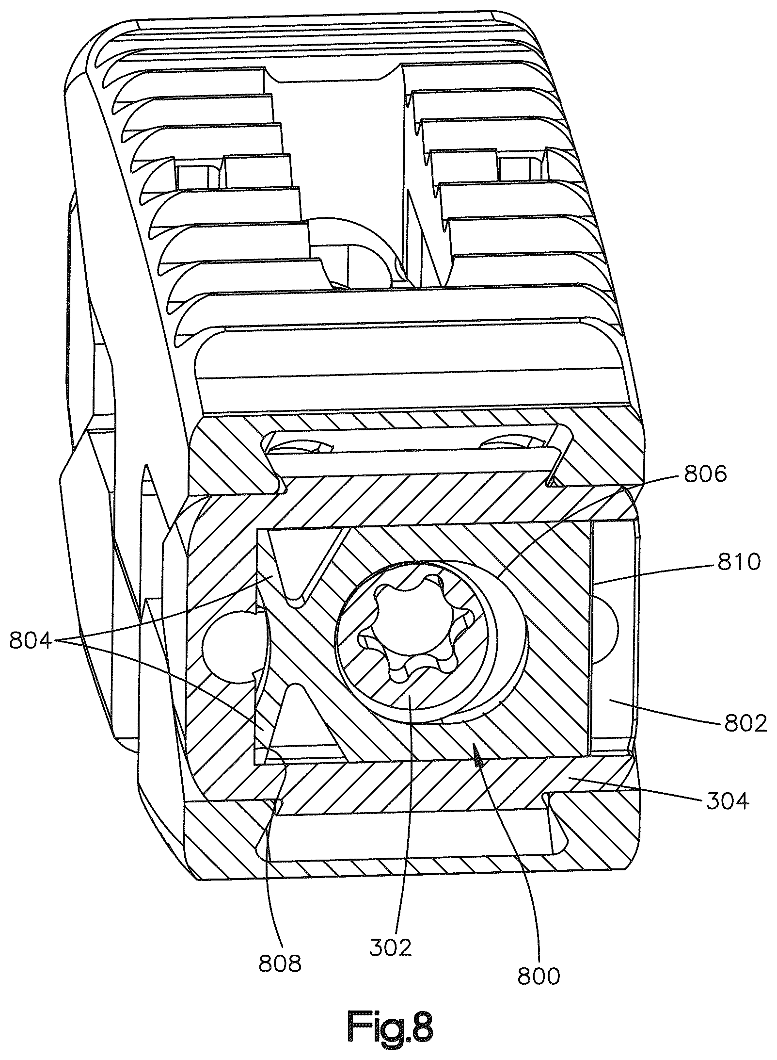 Patent US12090064 Figure 10 – Stabilization members for expandable intervertebral implants, and related systems and methods