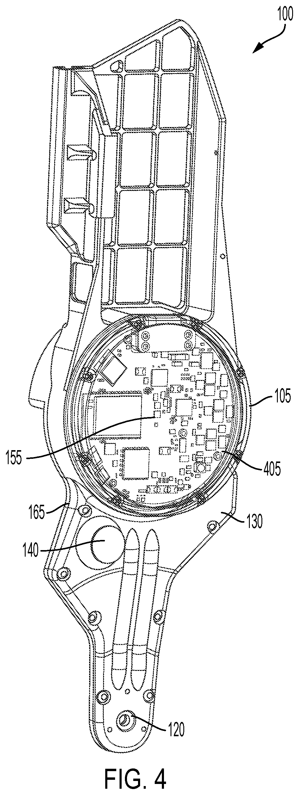 Patent US12090069 Figure 4 – Systems and methods for a water resistant active exoskeleton