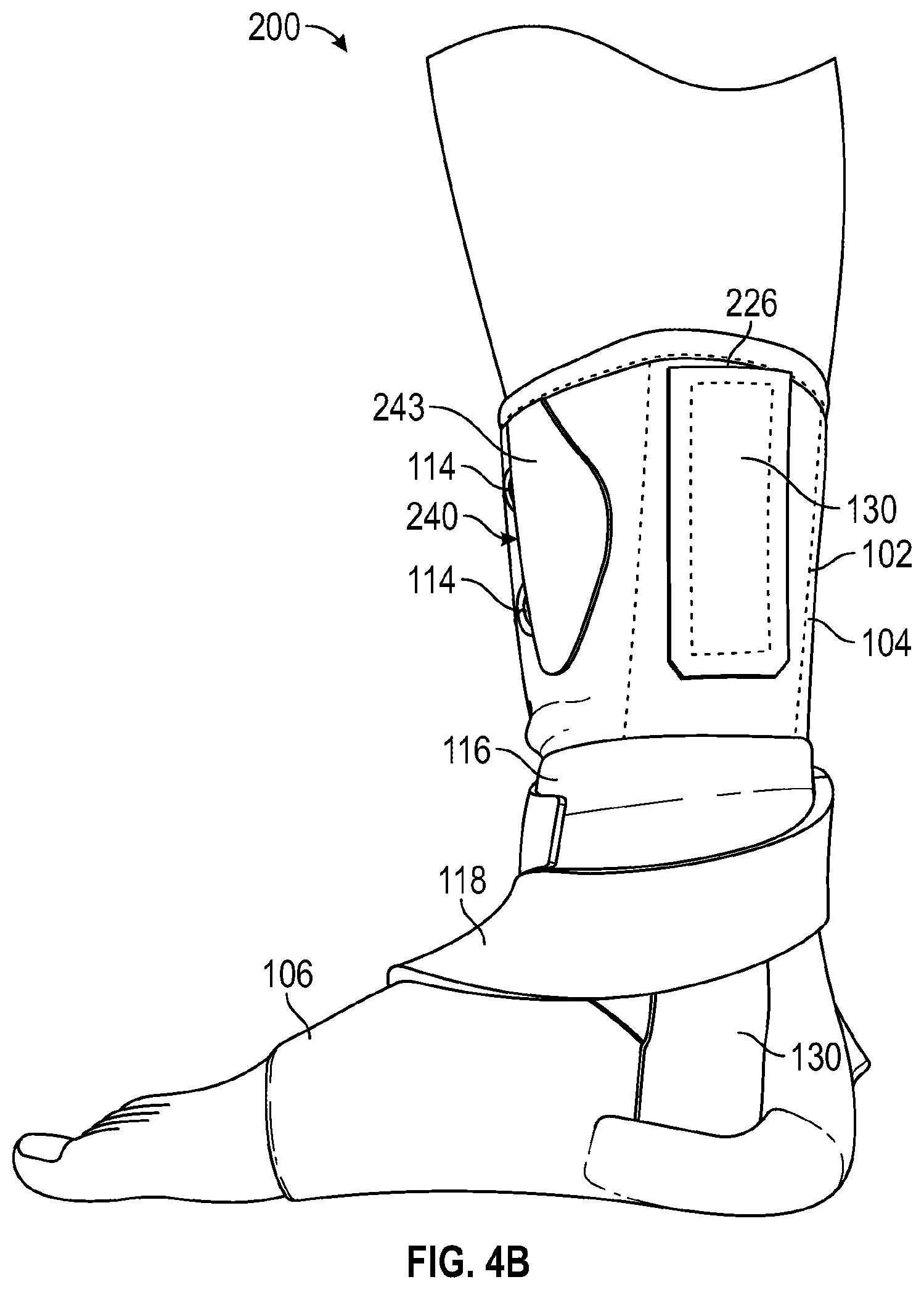 Patent US12090077 Figure 6 – Ankle brace