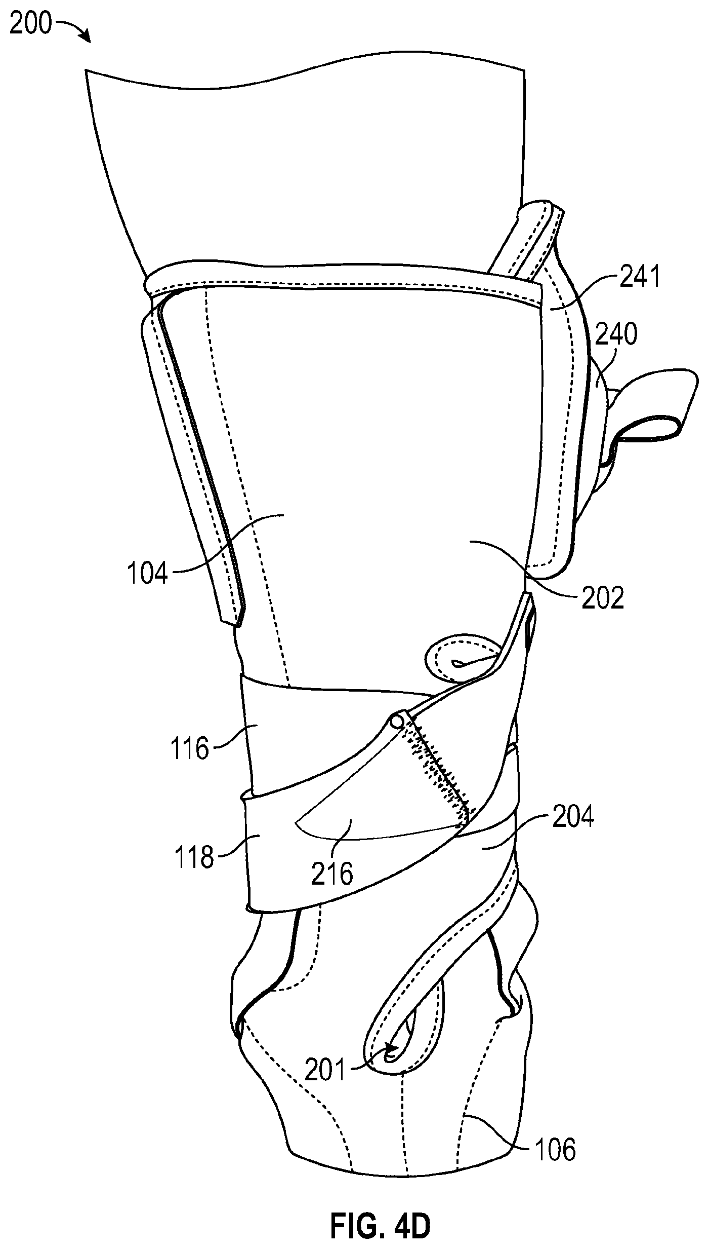 Patent US12090077 Figure 8 – Ankle brace