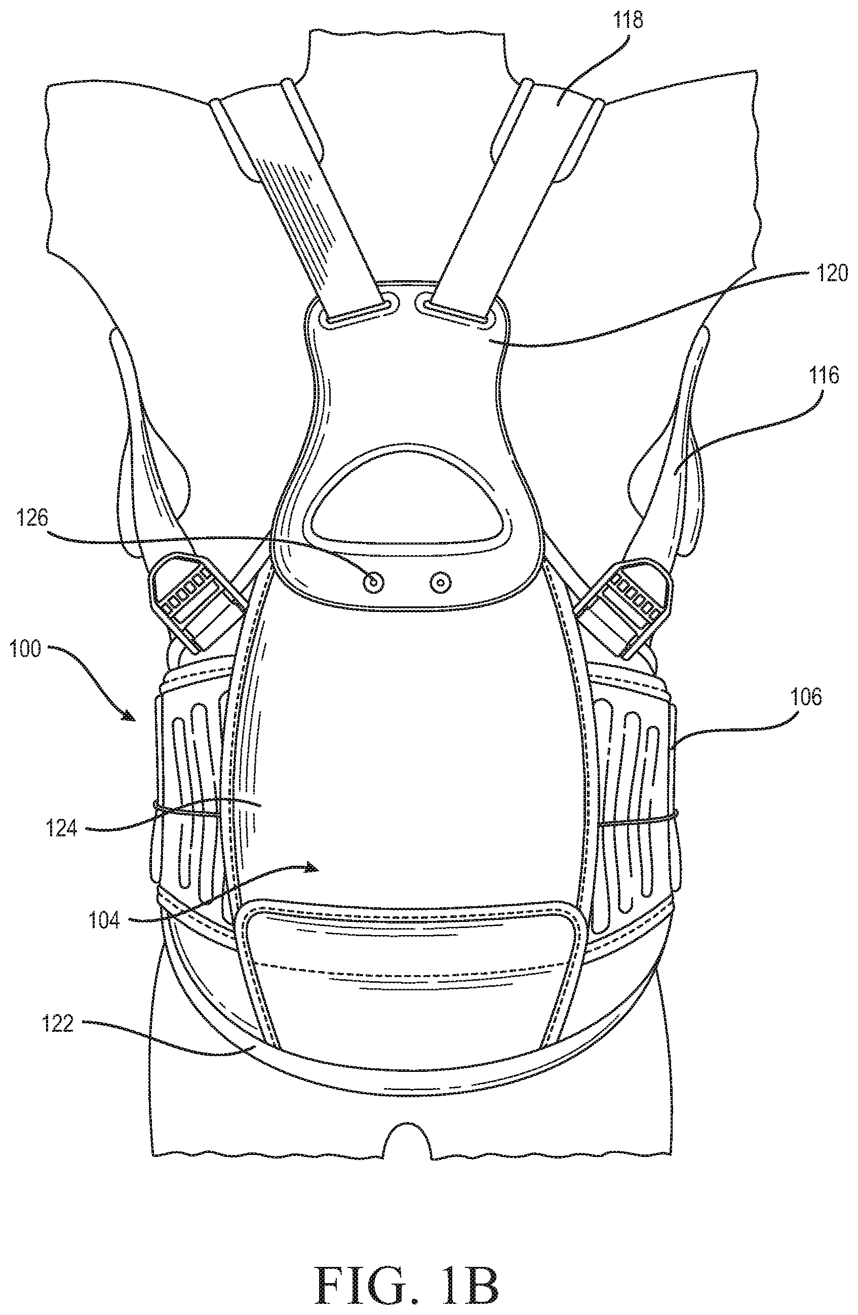 Patent US12090079 Figure 2 – Thoracic lumbar sacral orthosis attachment