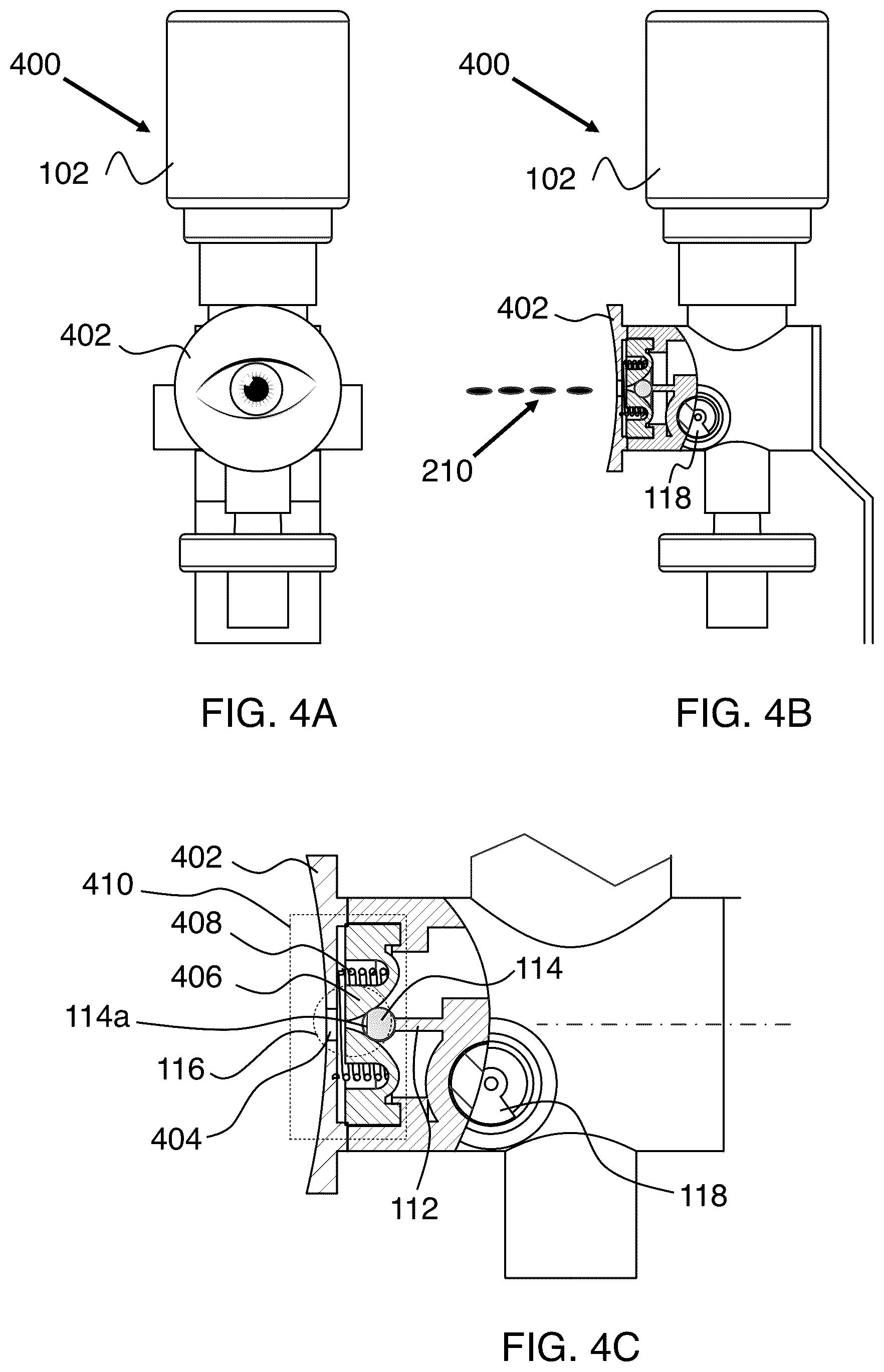 Patent US12090087 Figure 4 – Hydrodynamically actuated preservative free dispensing system having a collapsible liquid reservoir