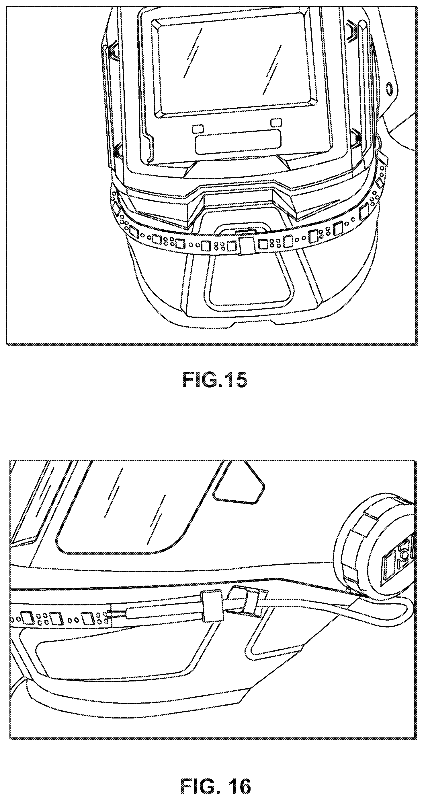 Patent US12090089 Figure 8 – Lighting attachment for welding helmets