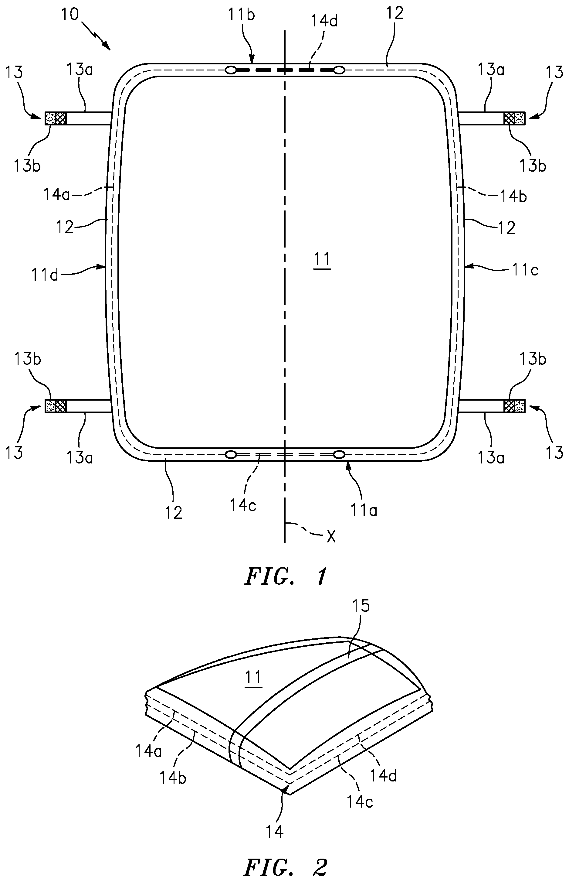 Patent US12090090 Figure 1 – Removable weather shield device for medical stretchers