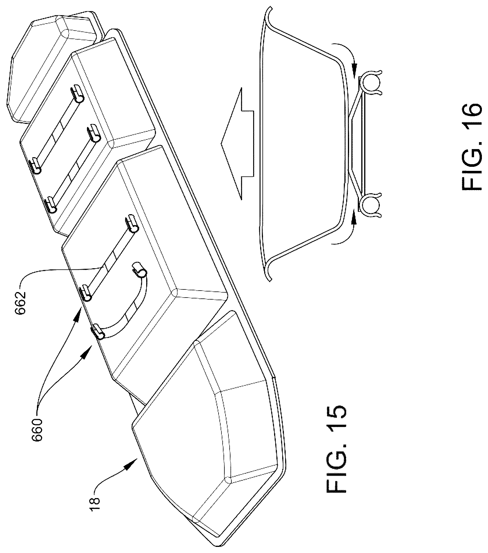 Patent US12090091 Figure 14 – Patient support apparatus and accessories therefor