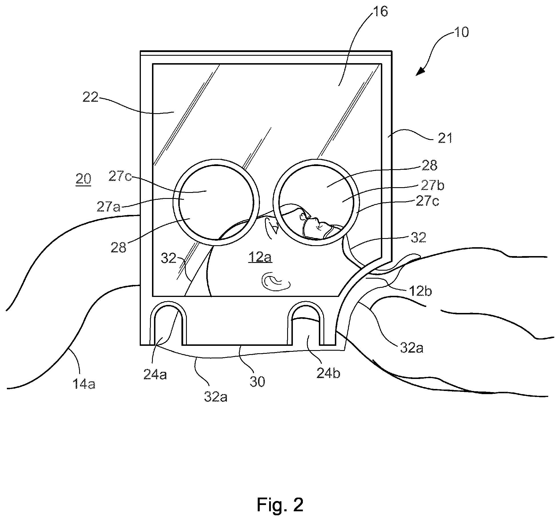 Patent US12090092 Figure 2 – Portable negative-pressure medical and dental isolation chamber and procedures of use