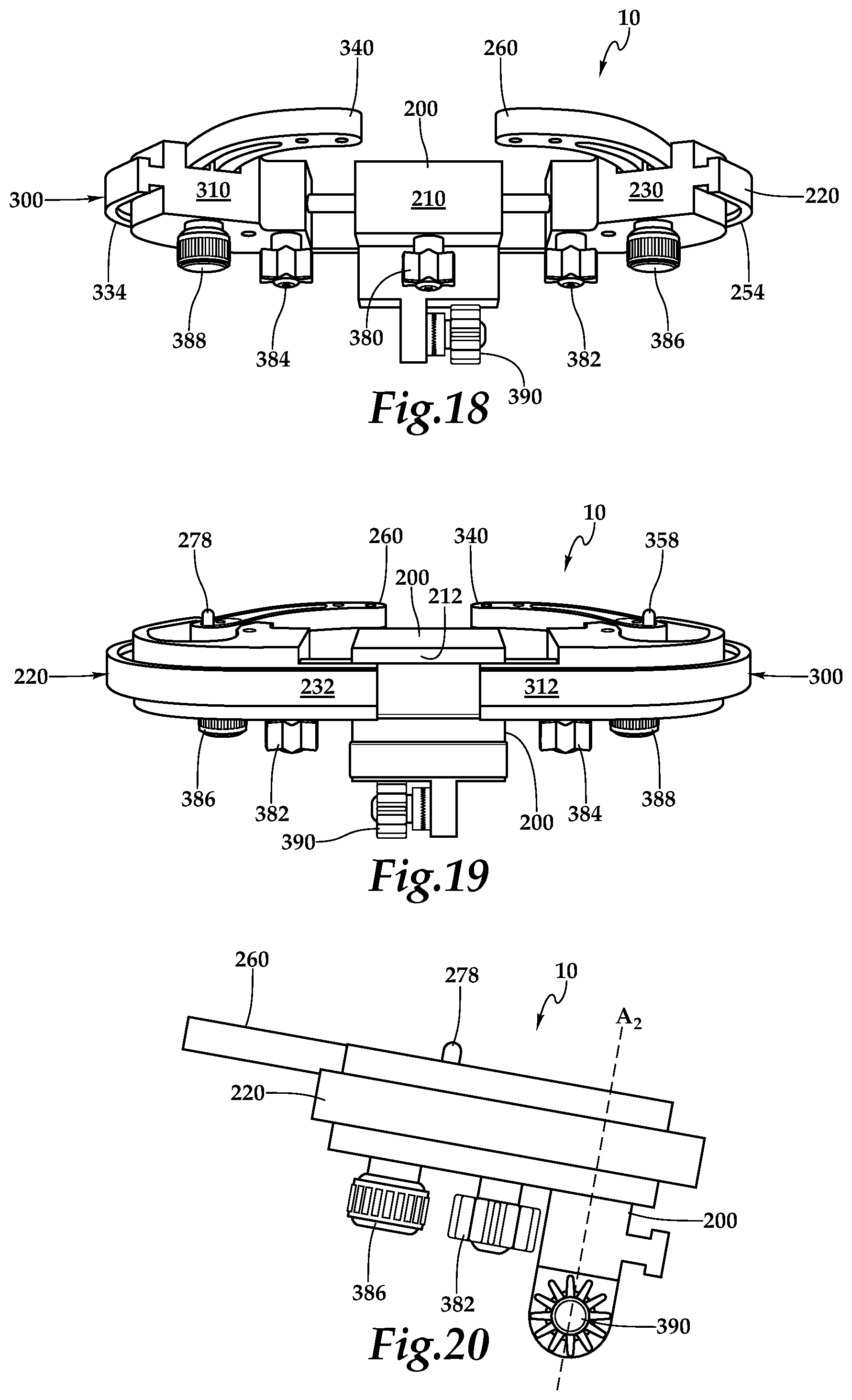 Patent US12090094 Figure 8 – Surgical universal headrest including skull pin holder assembly