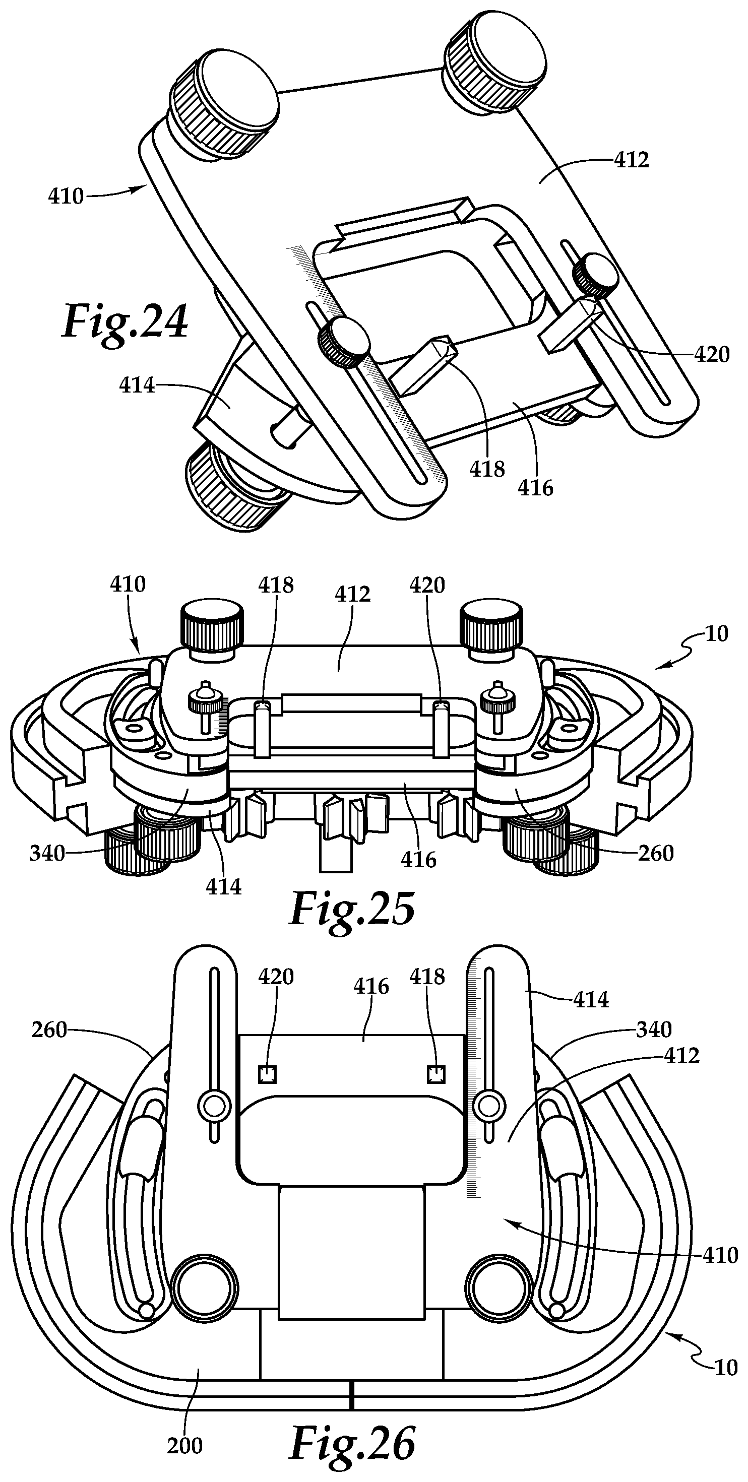 Patent US12090094 Figure 10 – Surgical universal headrest including skull pin holder assembly