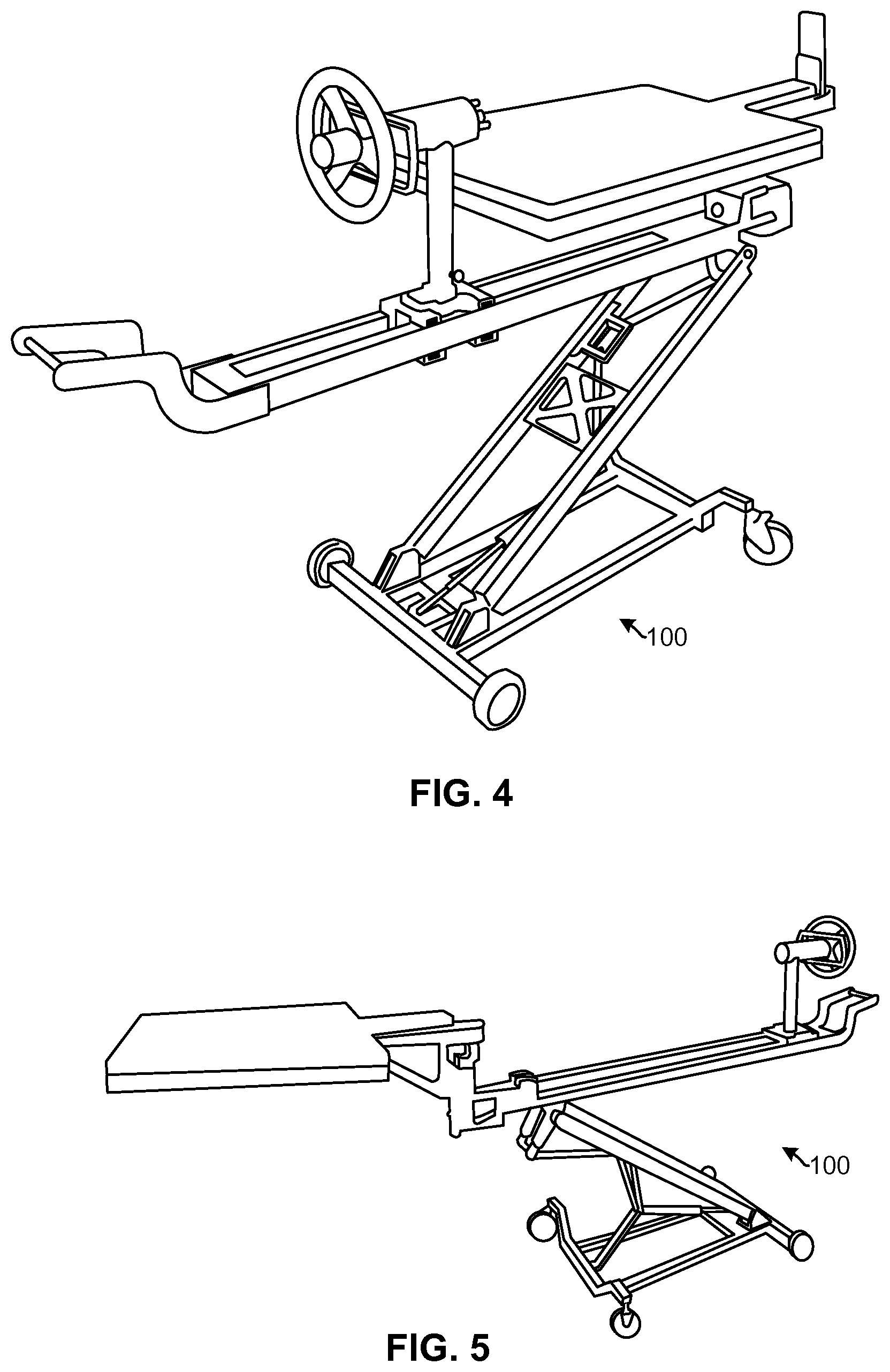 Patent US12090095 Figure 4 – Lower extremity positioning assembly and table extension