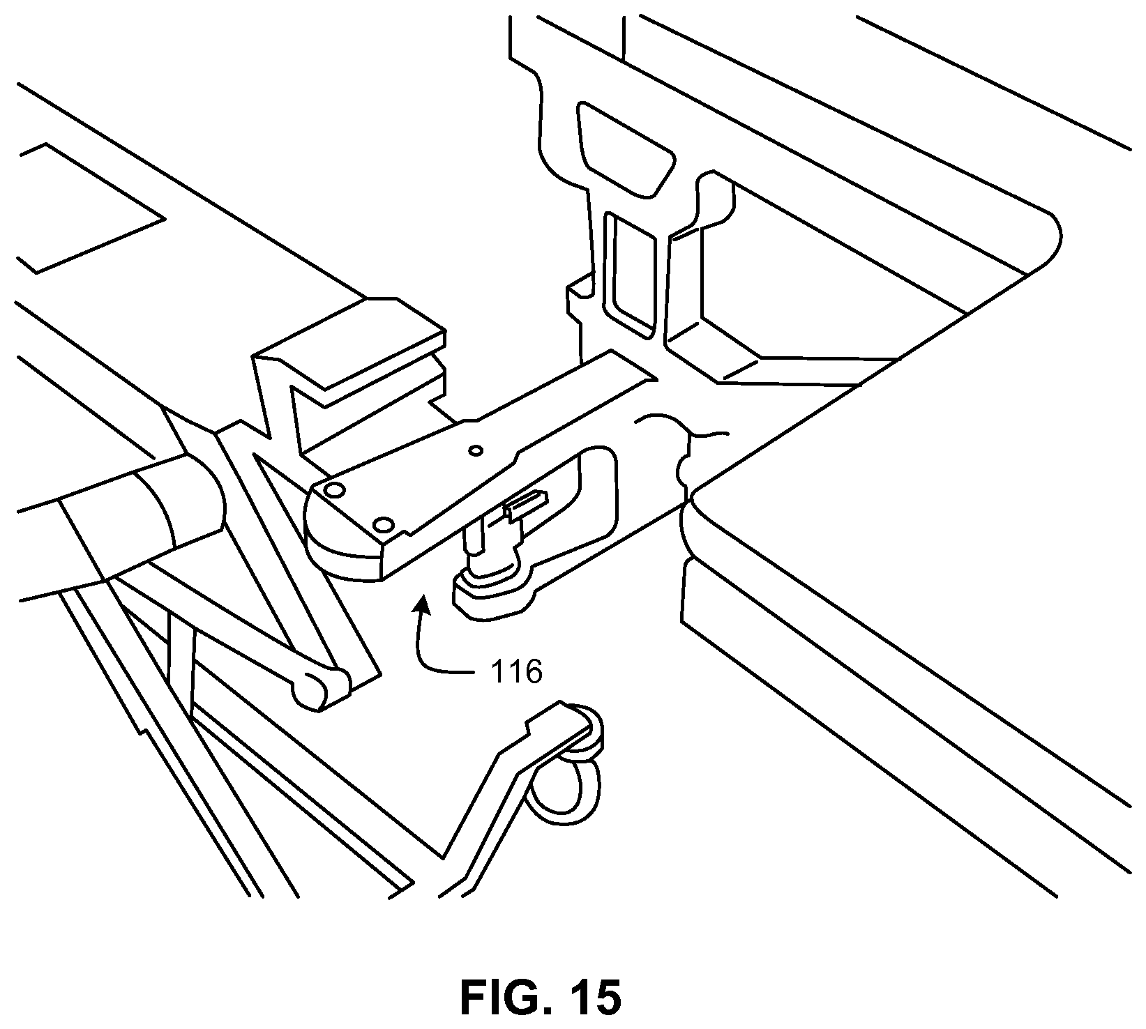 Patent US12090095 Figure 10 – Lower extremity positioning assembly and table extension