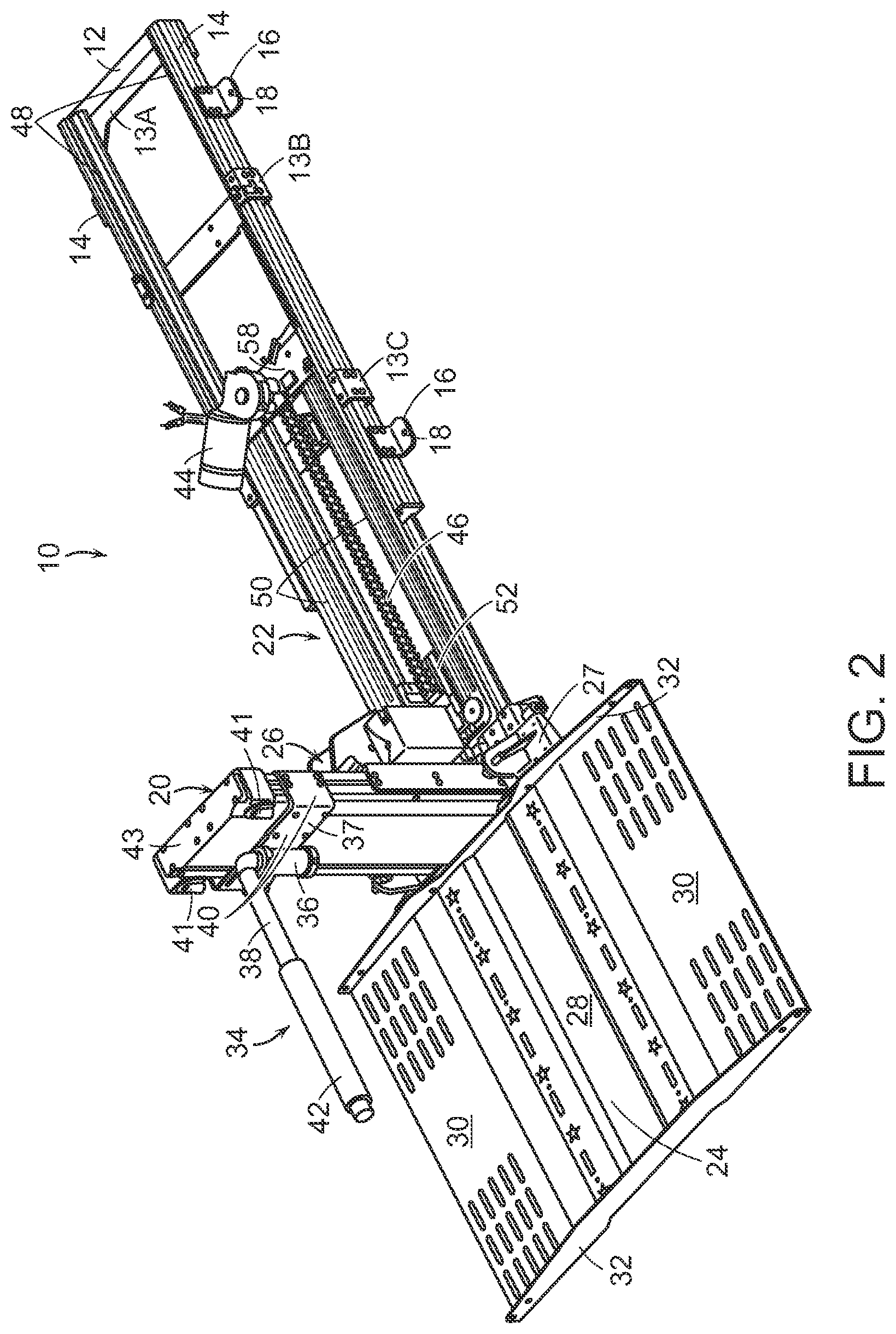 Patent US12090096 Figure 2 – Vehicle lift for mobility device