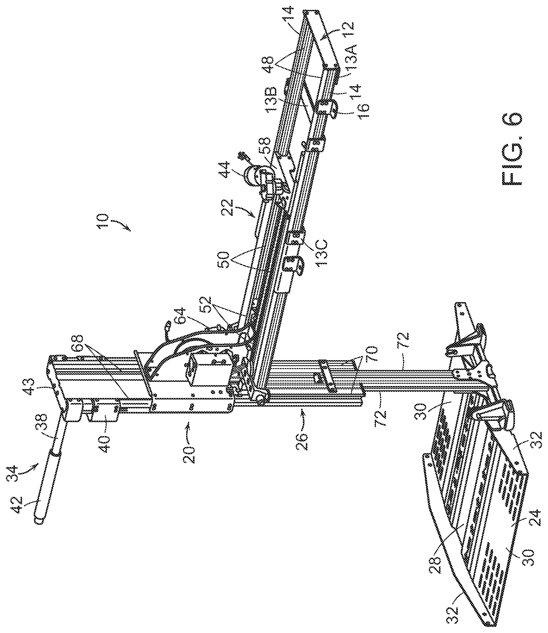 Patent US12090096 Figure 6 – Vehicle lift for mobility device