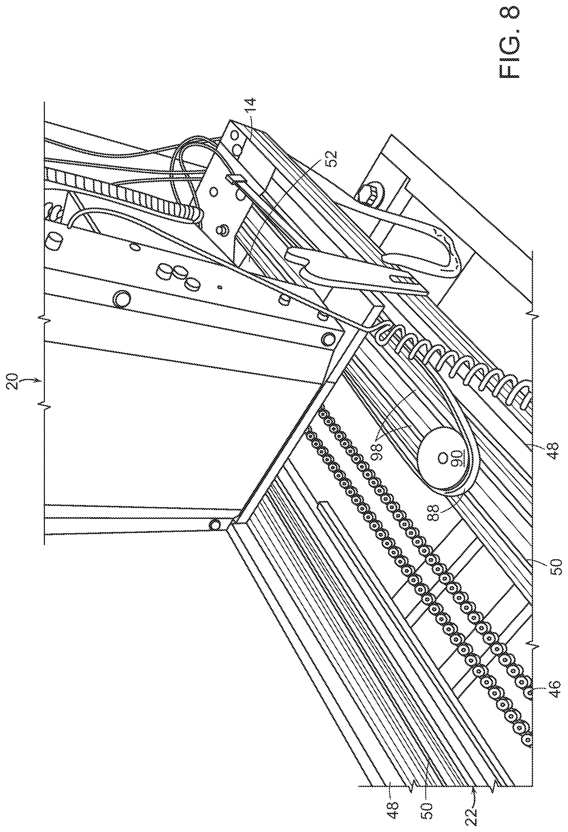 Patent US12090096 Figure 8 – Vehicle lift for mobility device