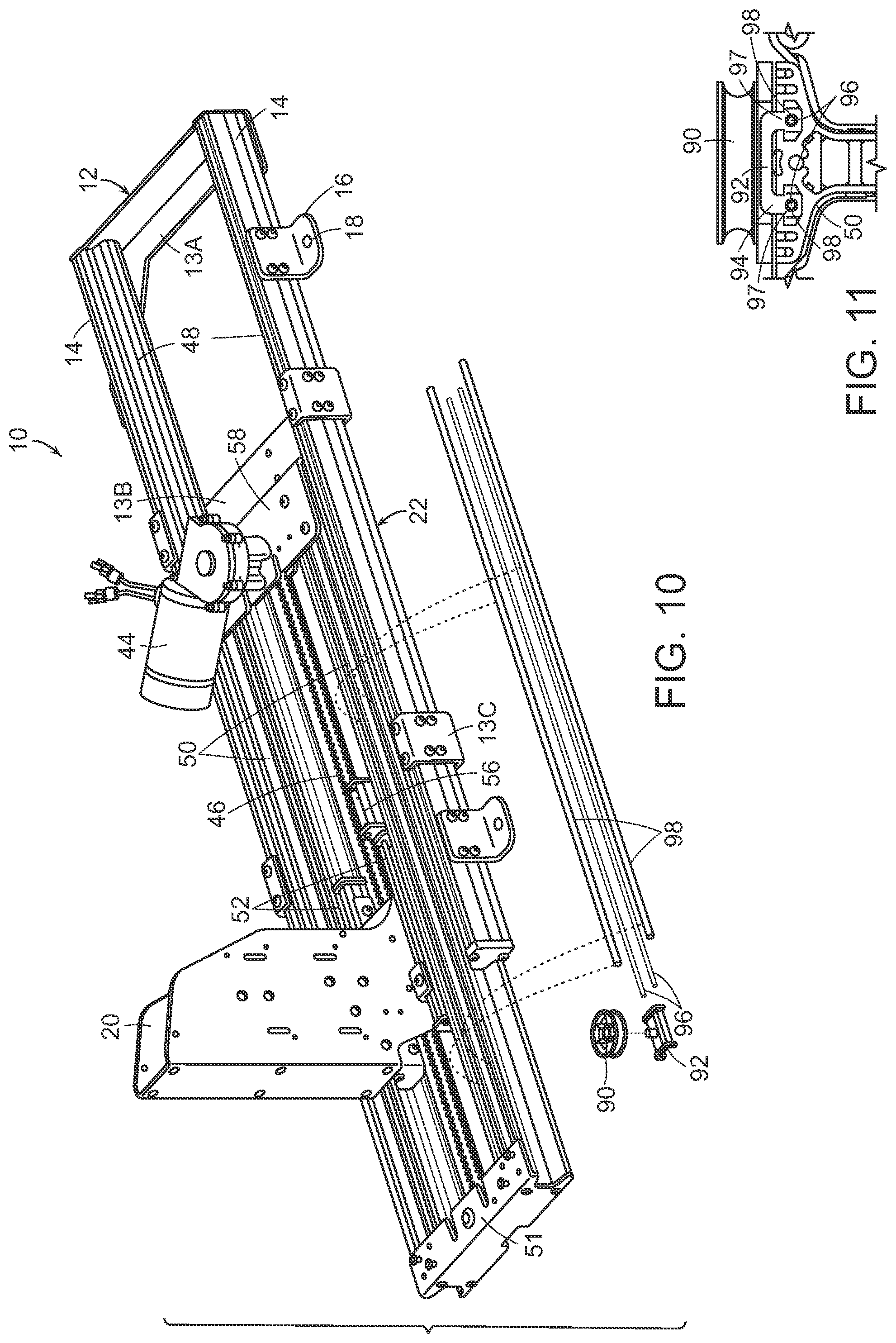 Patent US12090096 Figure 10 – Vehicle lift for mobility device