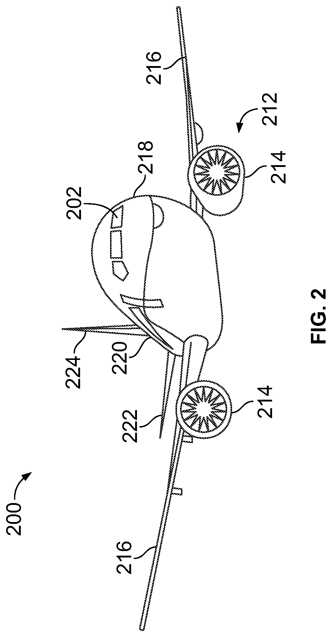 Patent US12090097 Figure 2 – Platform system for securing a wheelchair in position within an internal cabin of a vehicle