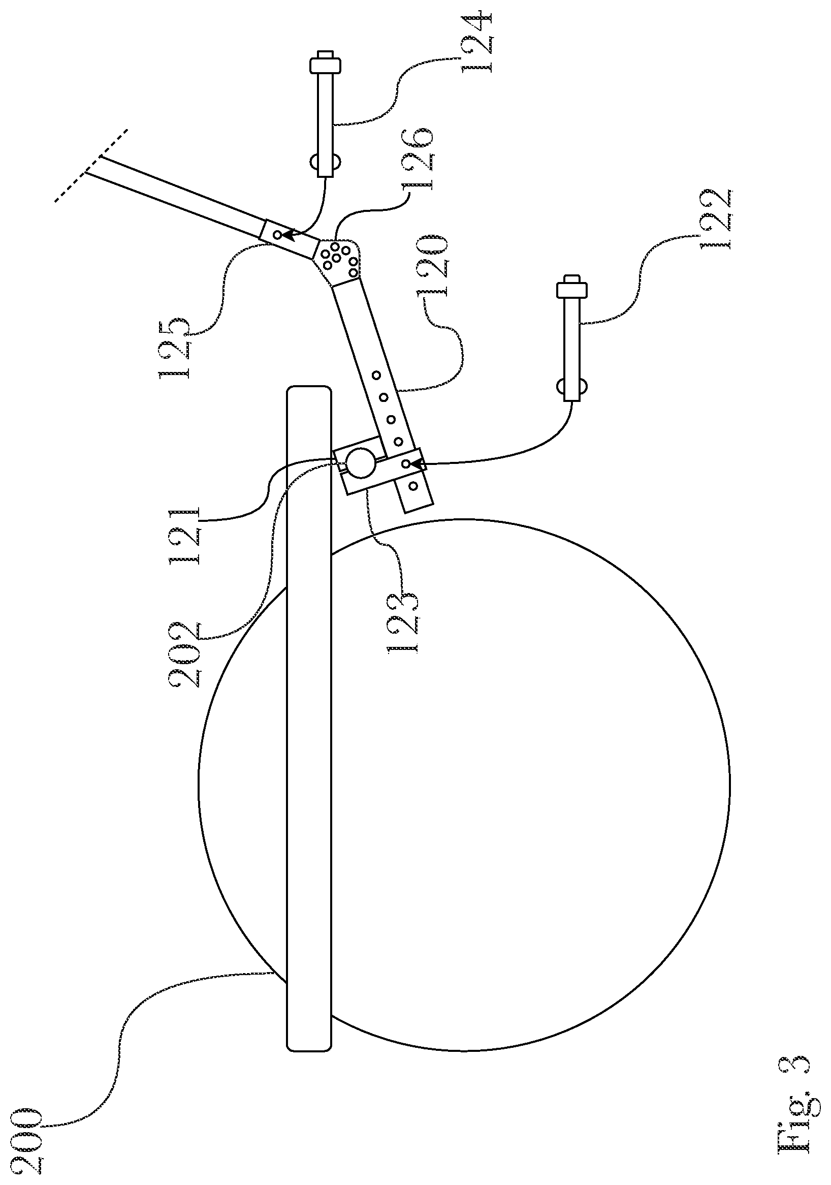 Patent US12090098 Figure 3 – Wheelchair towing coupler