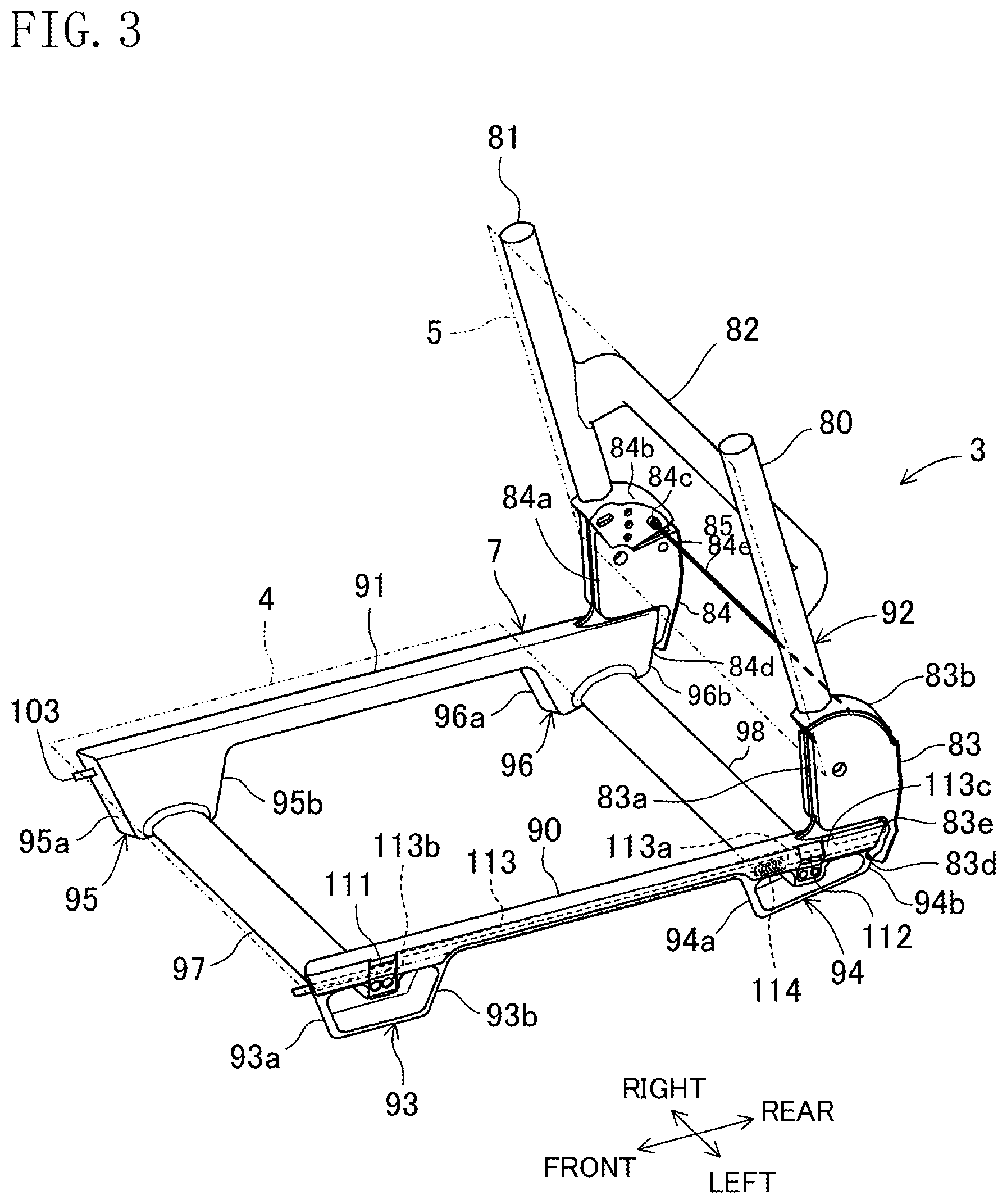 Patent US12090099 Figure 3 – Wheelchair