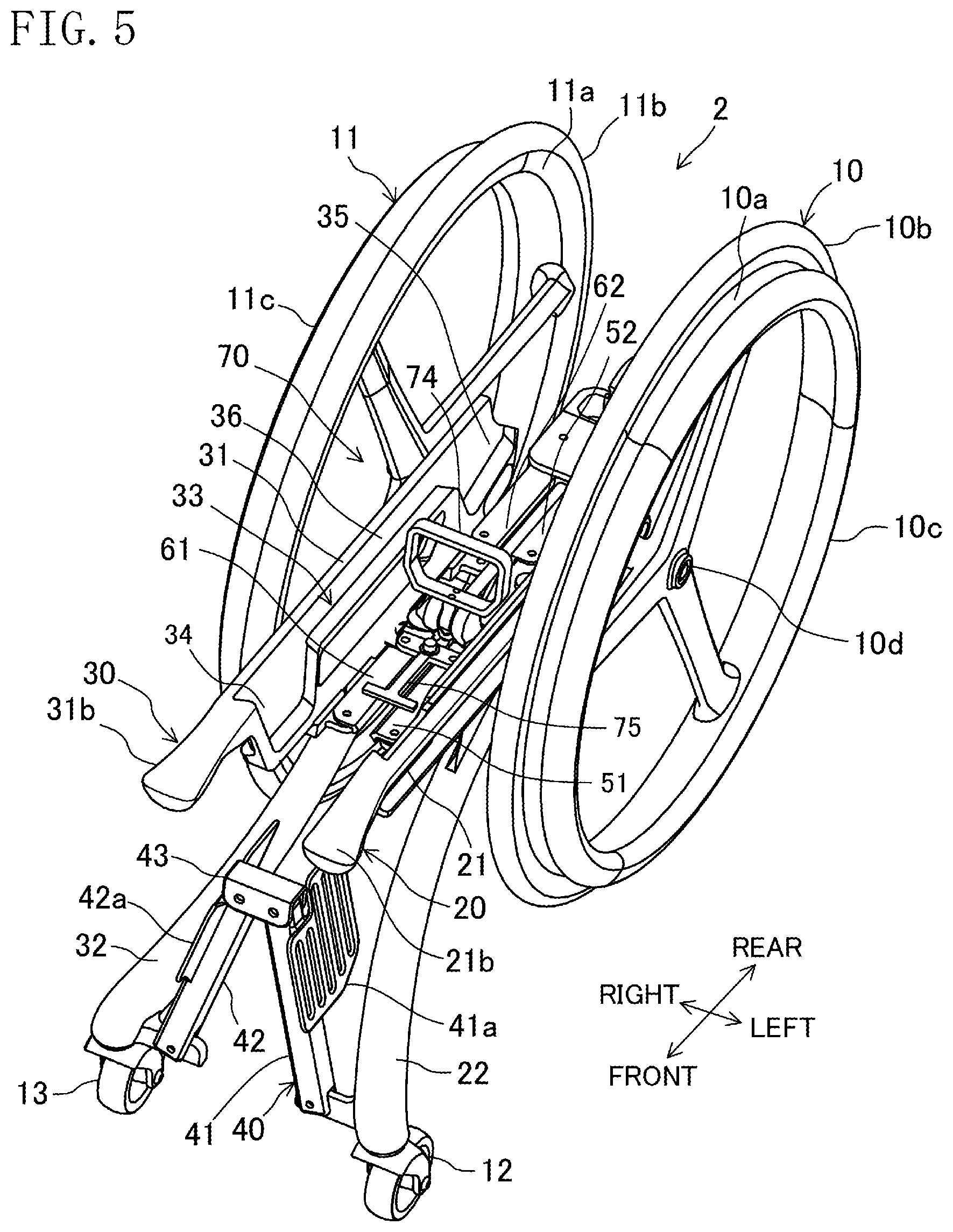 Patent US12090099 Figure 5 – Wheelchair