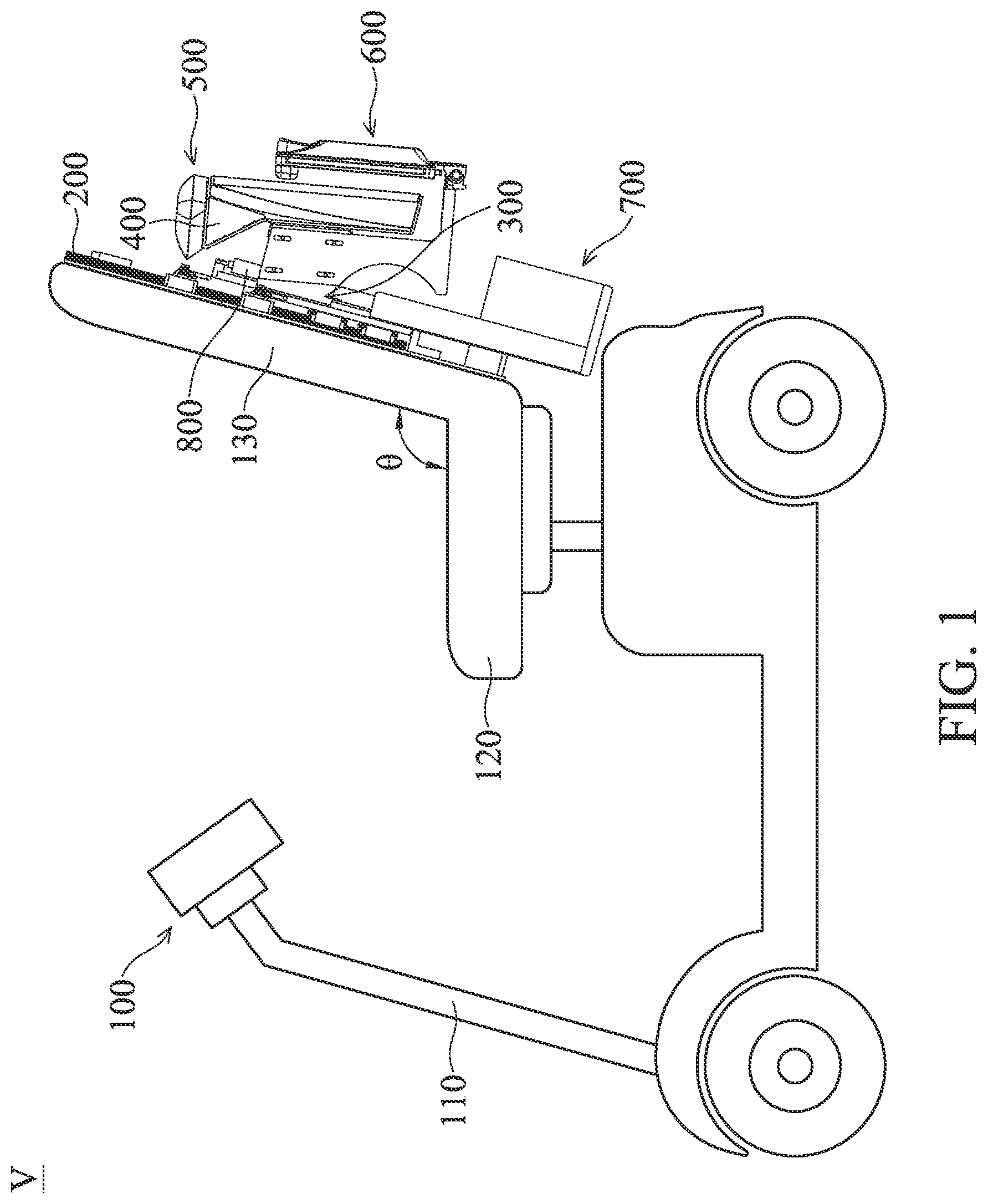 Patent US12090100 Figure 1 – Telehealth movable vehicle
