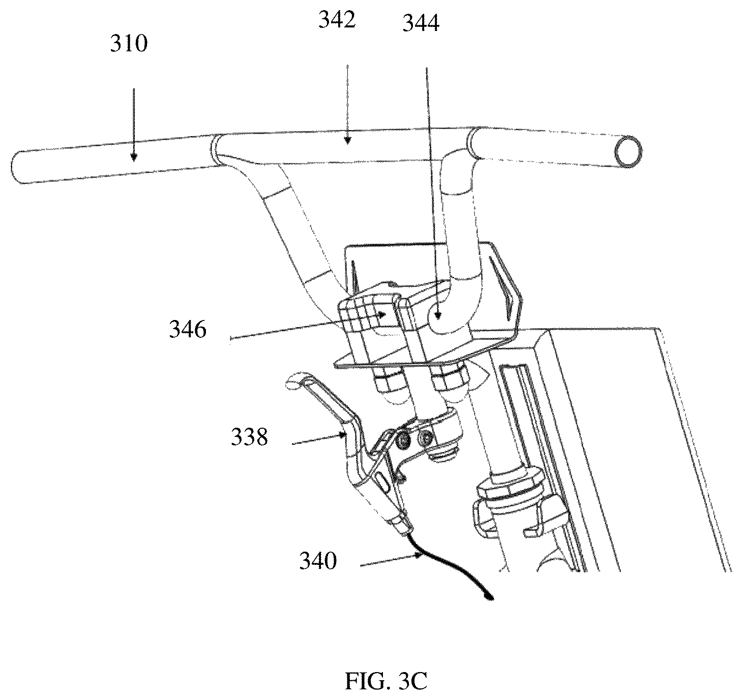 Patent US12090101 Figure 8 – Extended wheelchair and an attachment device for the wheelchair