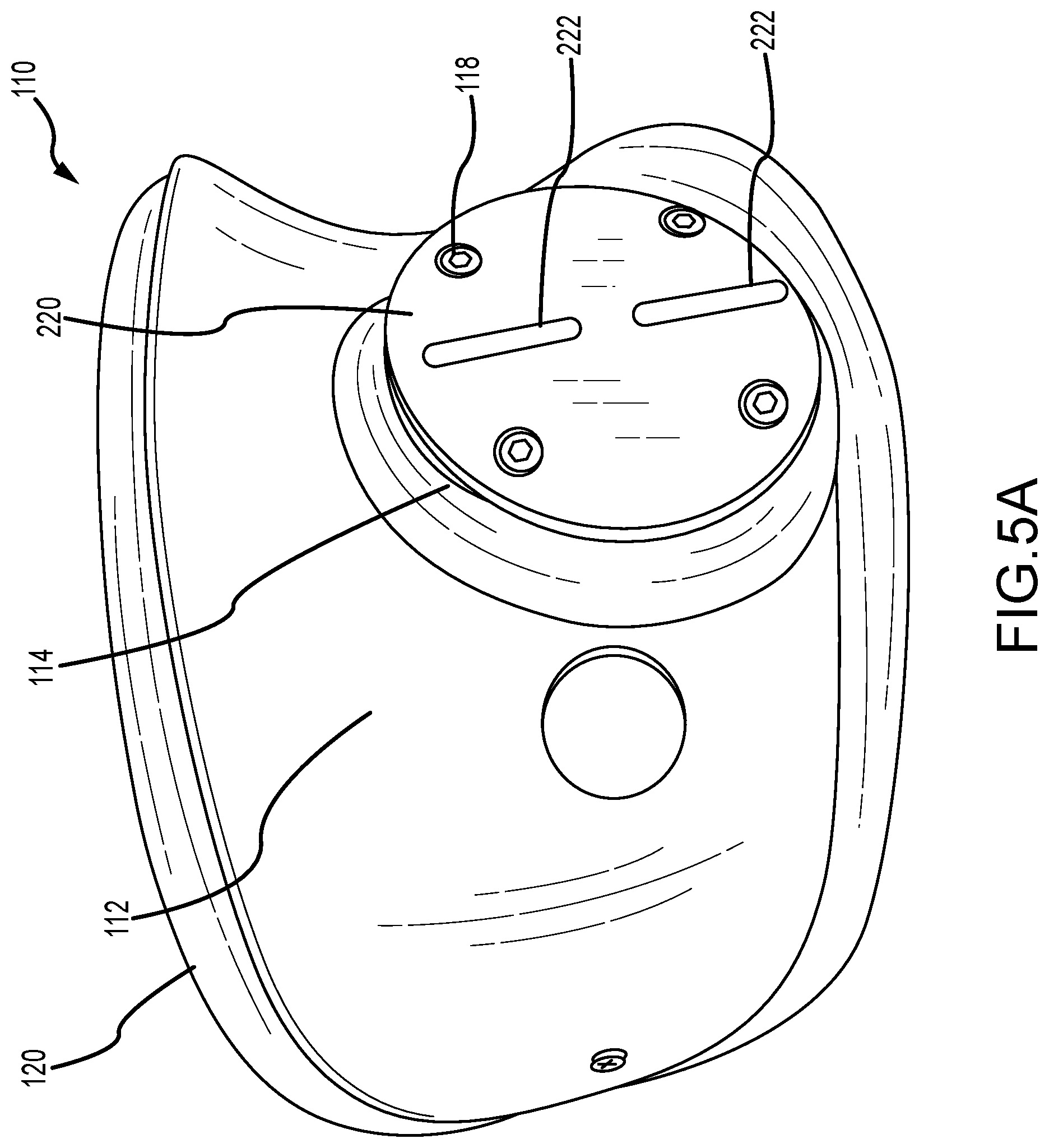Patent US12090102 Figure 7 – Wheelchair back support adjustment system with central spherical joint