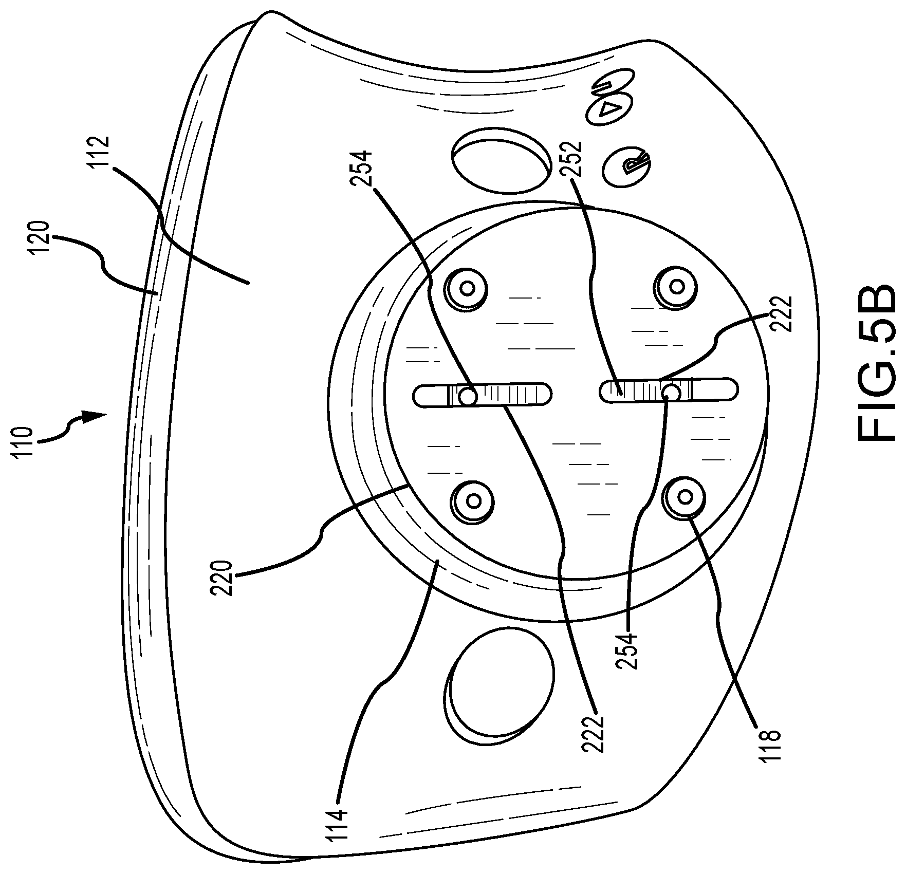 Patent US12090102 Figure 8 – Wheelchair back support adjustment system with central spherical joint
