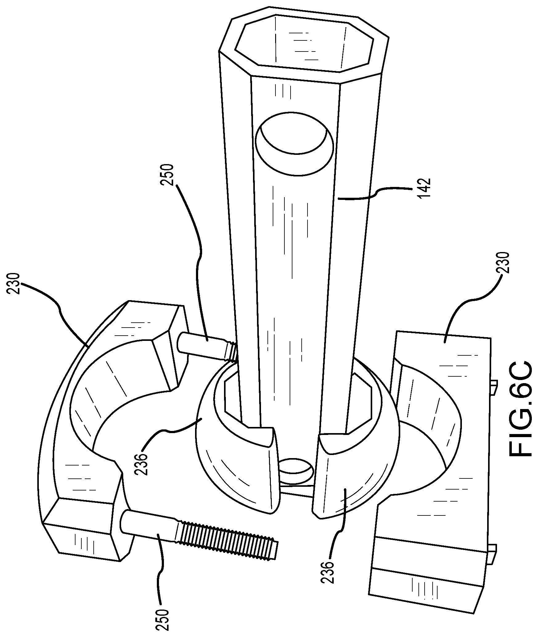 Patent US12090102 Figure 11 – Wheelchair back support adjustment system with central spherical joint