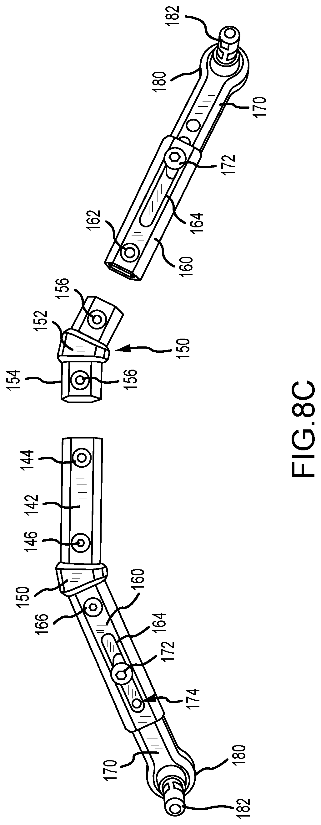 Patent US12090102 Figure 17 – Wheelchair back support adjustment system with central spherical joint