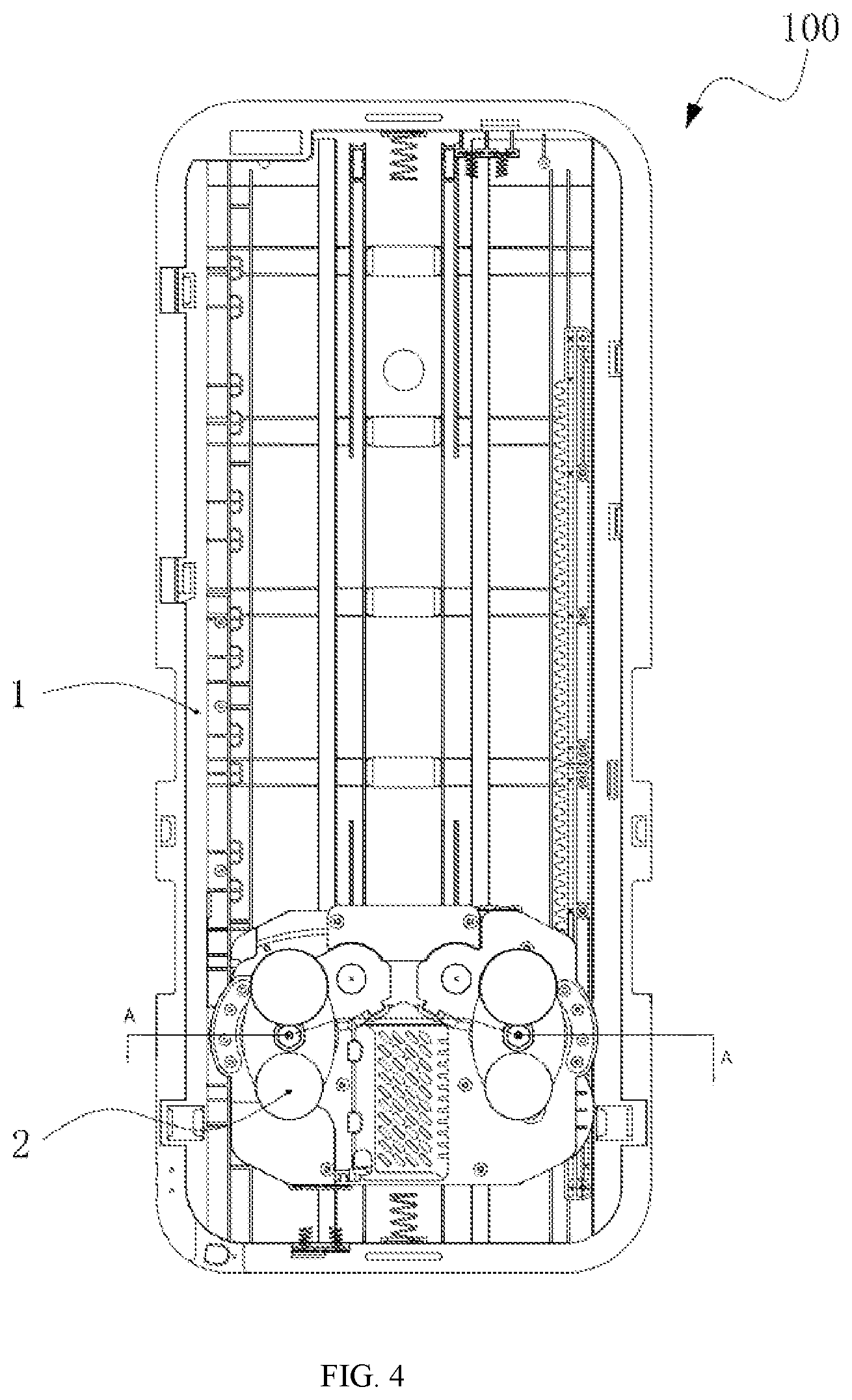 Patent US12090108 Figure 4 – Massage roller and conductive structure thereof