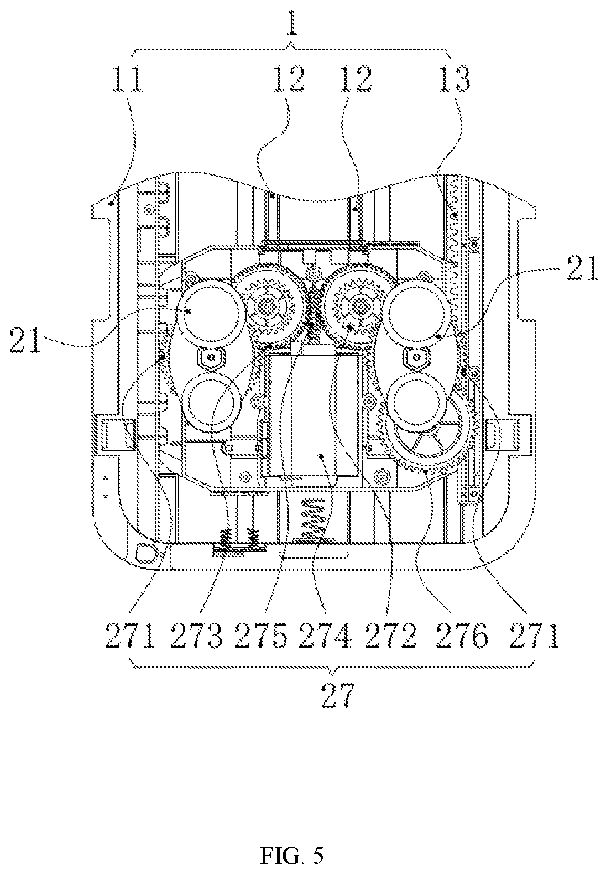 Patent US12090108 Figure 5 – Massage roller and conductive structure thereof