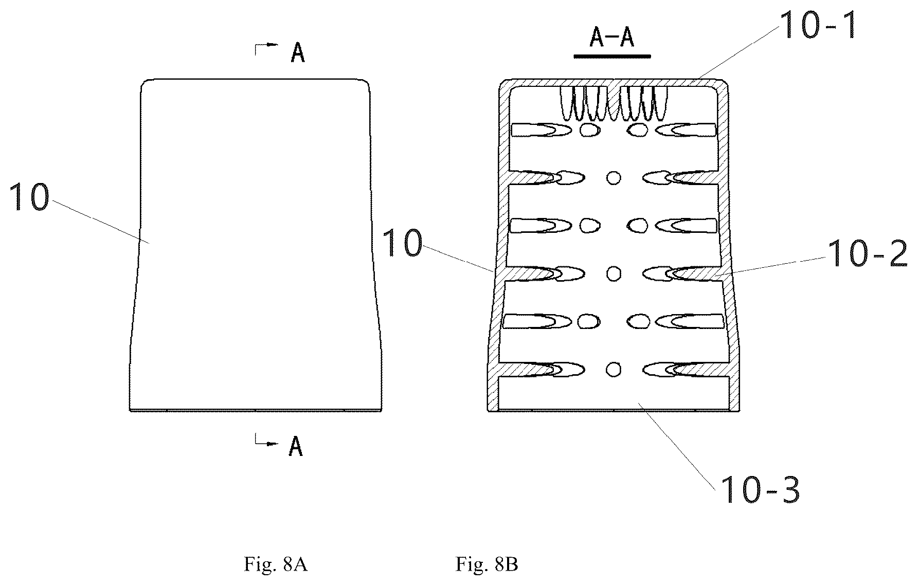 Patent US12090109 Figure 8 – Vibration apparatus and massage device comprising vibration apparatus