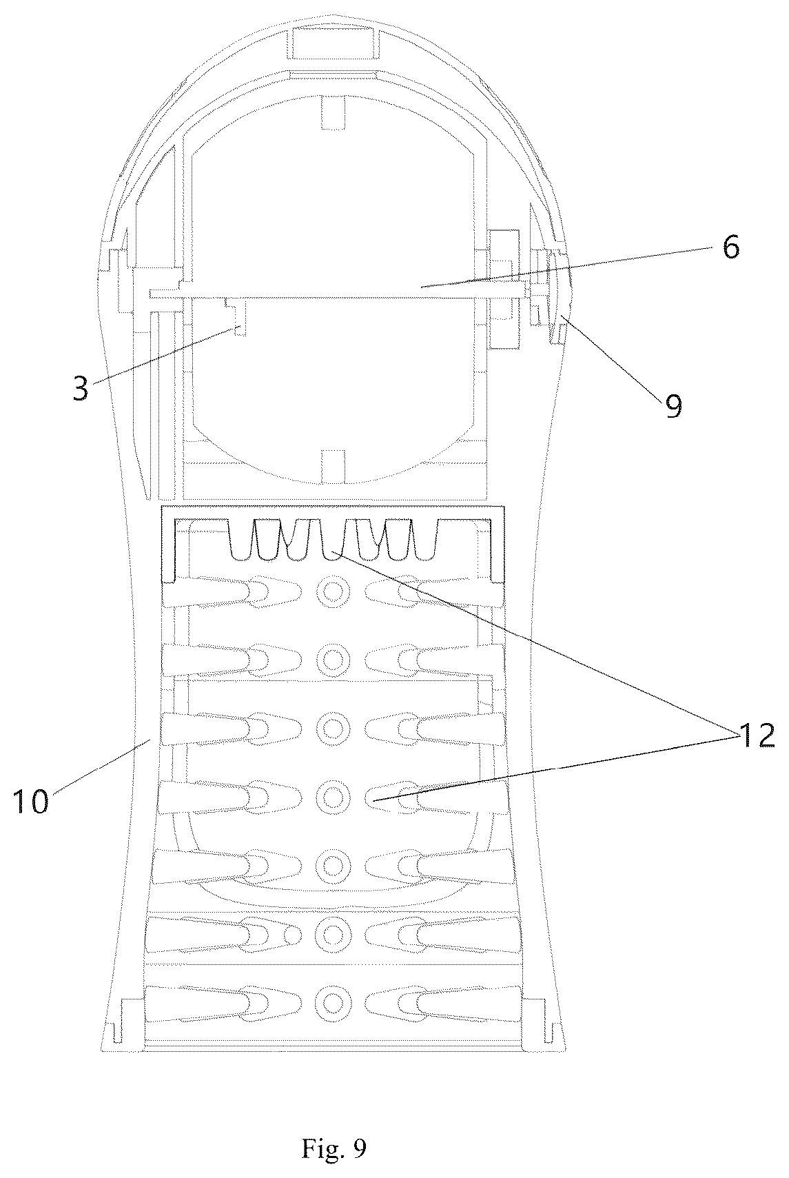 Patent US12090109 Figure 9 – Vibration apparatus and massage device comprising vibration apparatus
