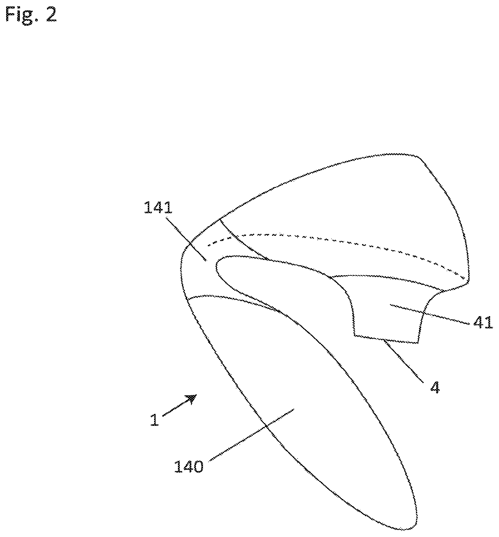 Patent US12090110 Figure 2 – Stimulation device having an appendage