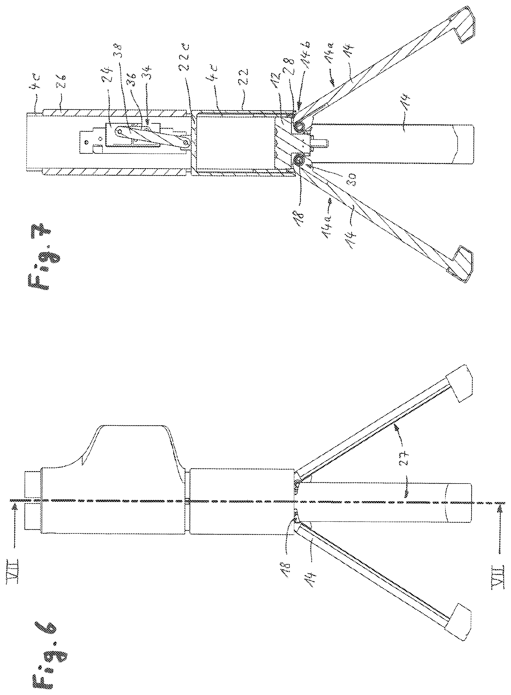 Patent US12090114 Figure 4 – Walking aid with fold-out support legs for sitting down