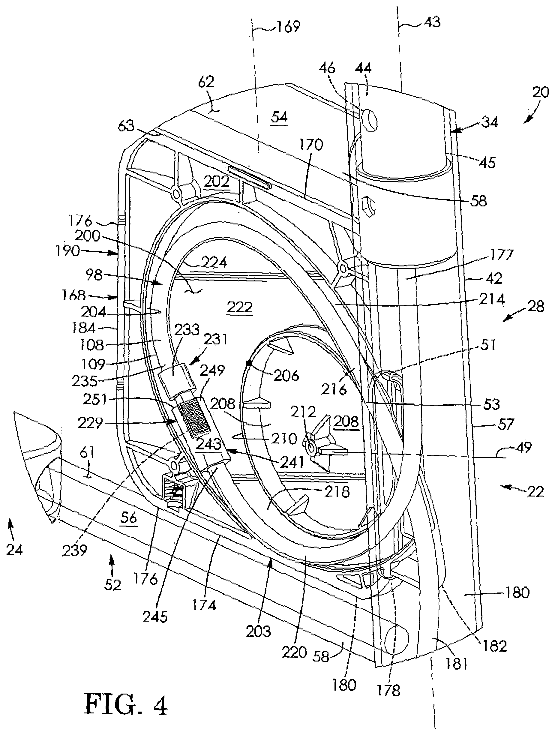 Patent US12090115 Figure 4 – Cable tension adjuster for height-adjustable wheeled vehicle