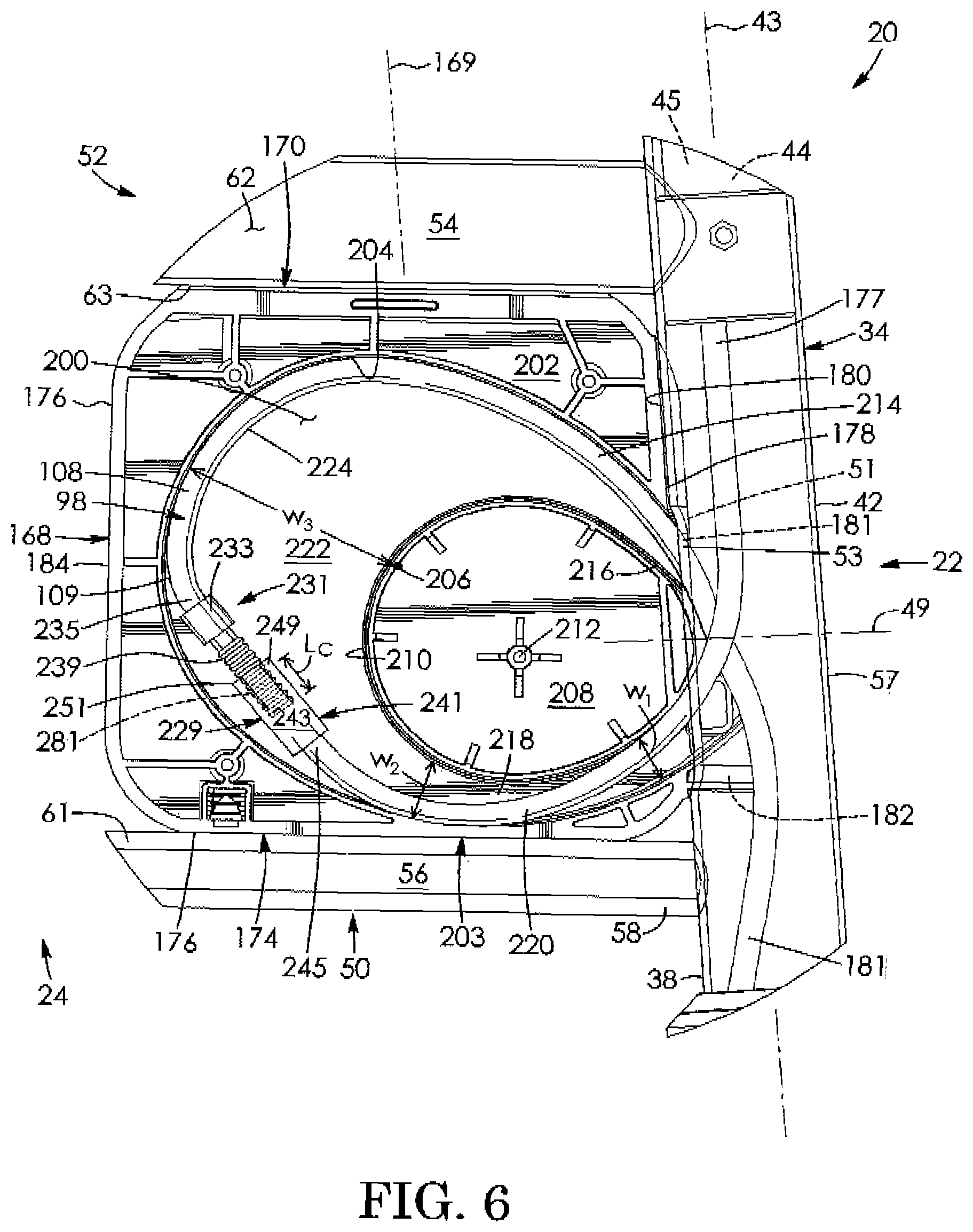 Patent US12090115 Figure 6 – Cable tension adjuster for height-adjustable wheeled vehicle
