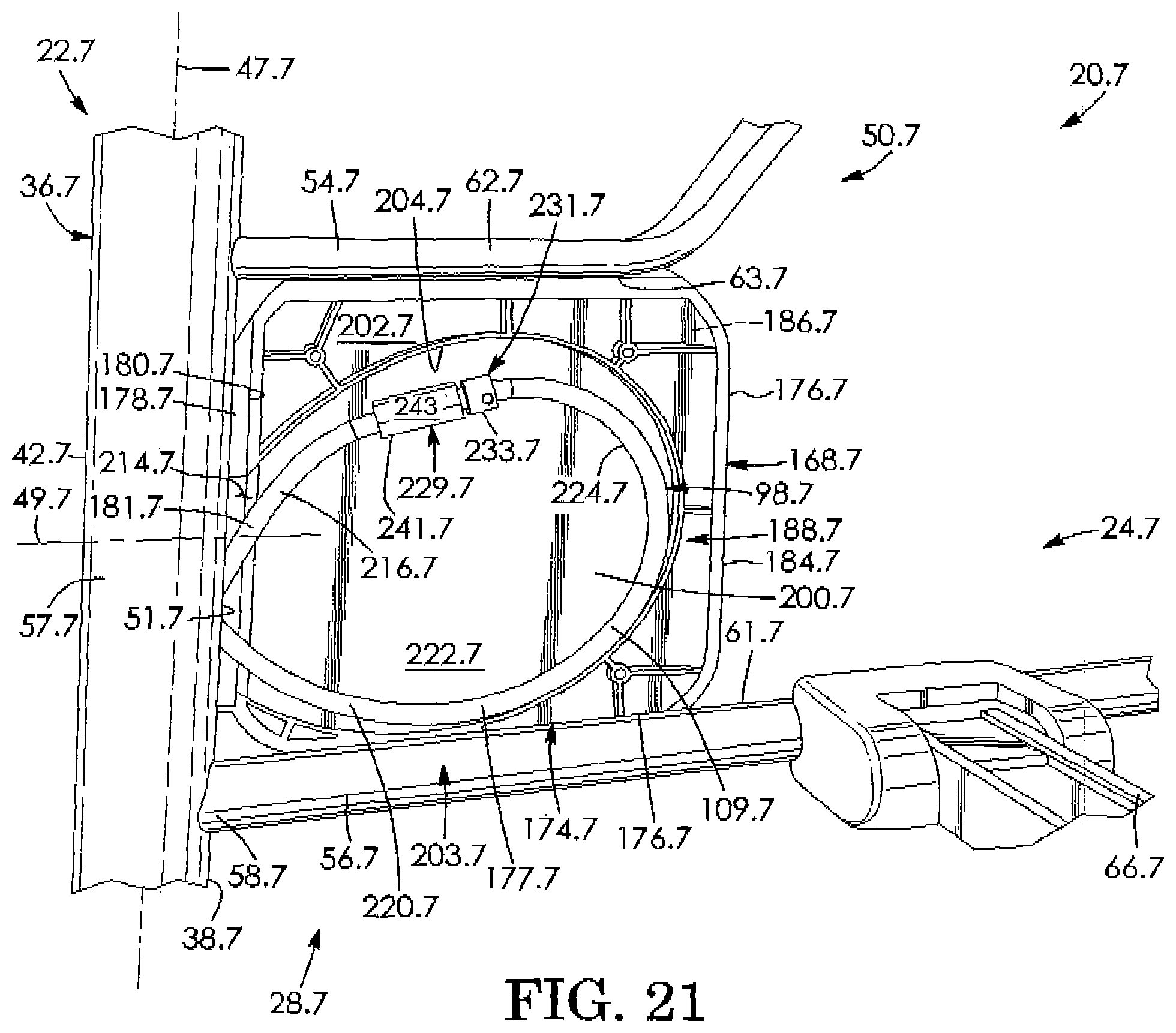 Patent US12090115 Figure 18 – Cable tension adjuster for height-adjustable wheeled vehicle