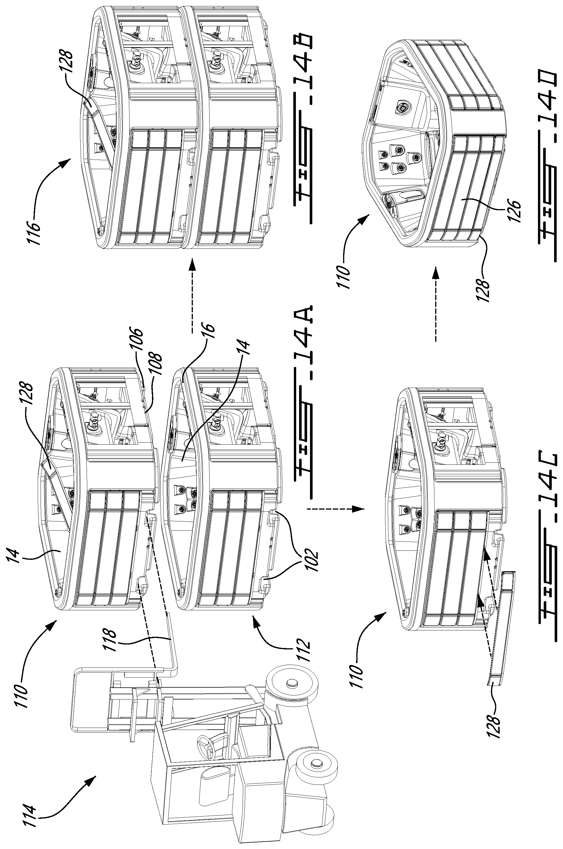 Patent US12090116 Figure 15 – Rotomolded spa and method of handling a spa