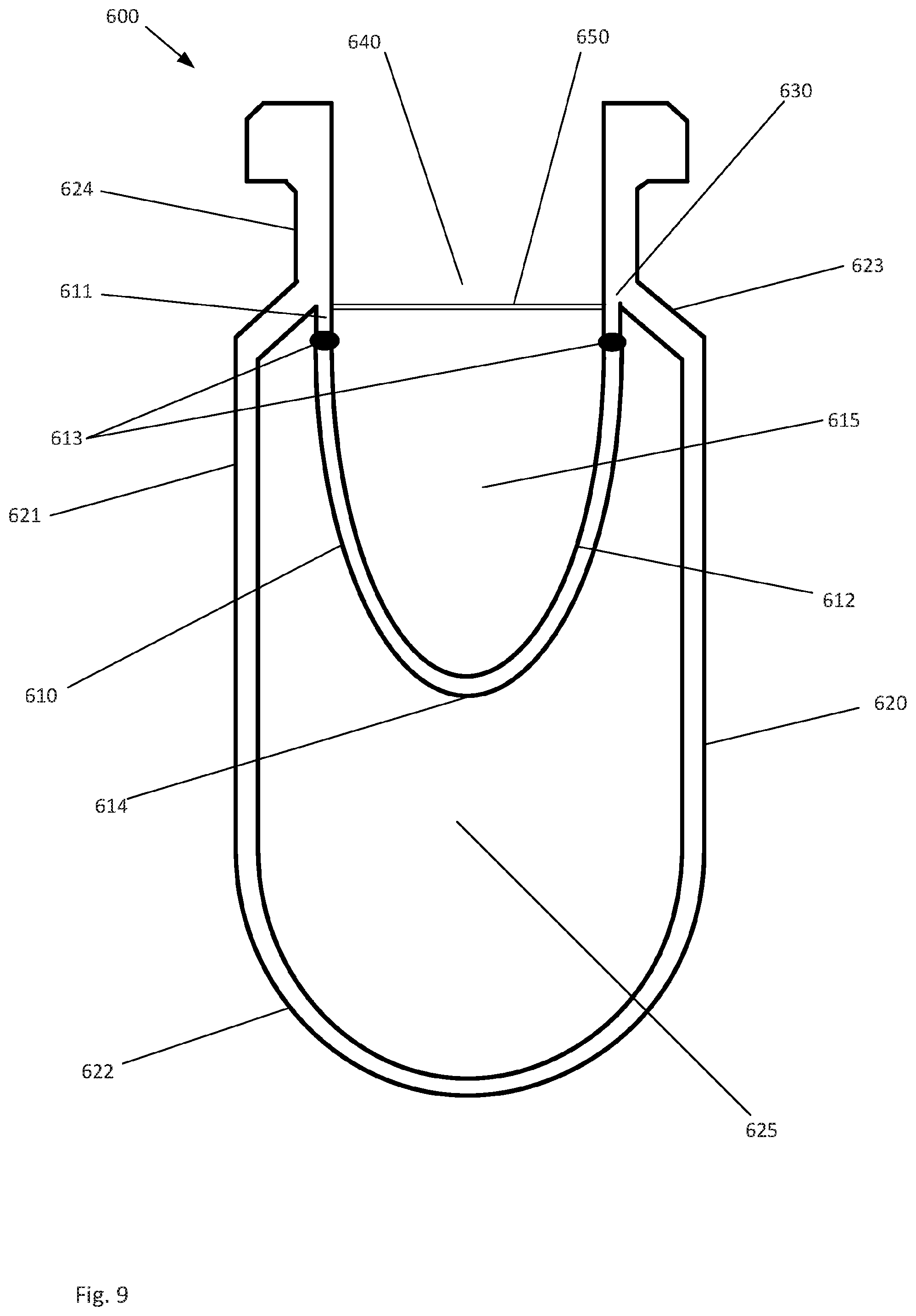 Patent US12090119 Figure 9 – Method of packaging a two component composition into a dual vial
