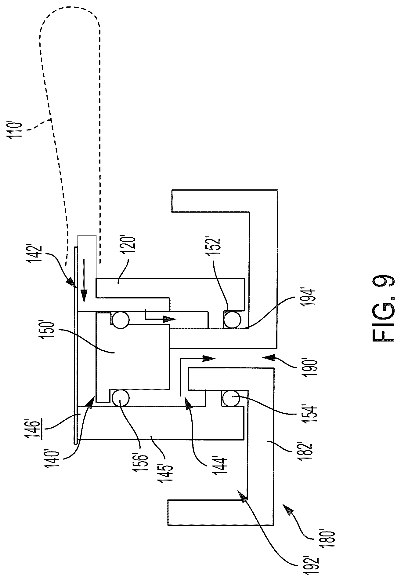 Patent US12090120 Figure 9 – Fluid container devices, methods and systems