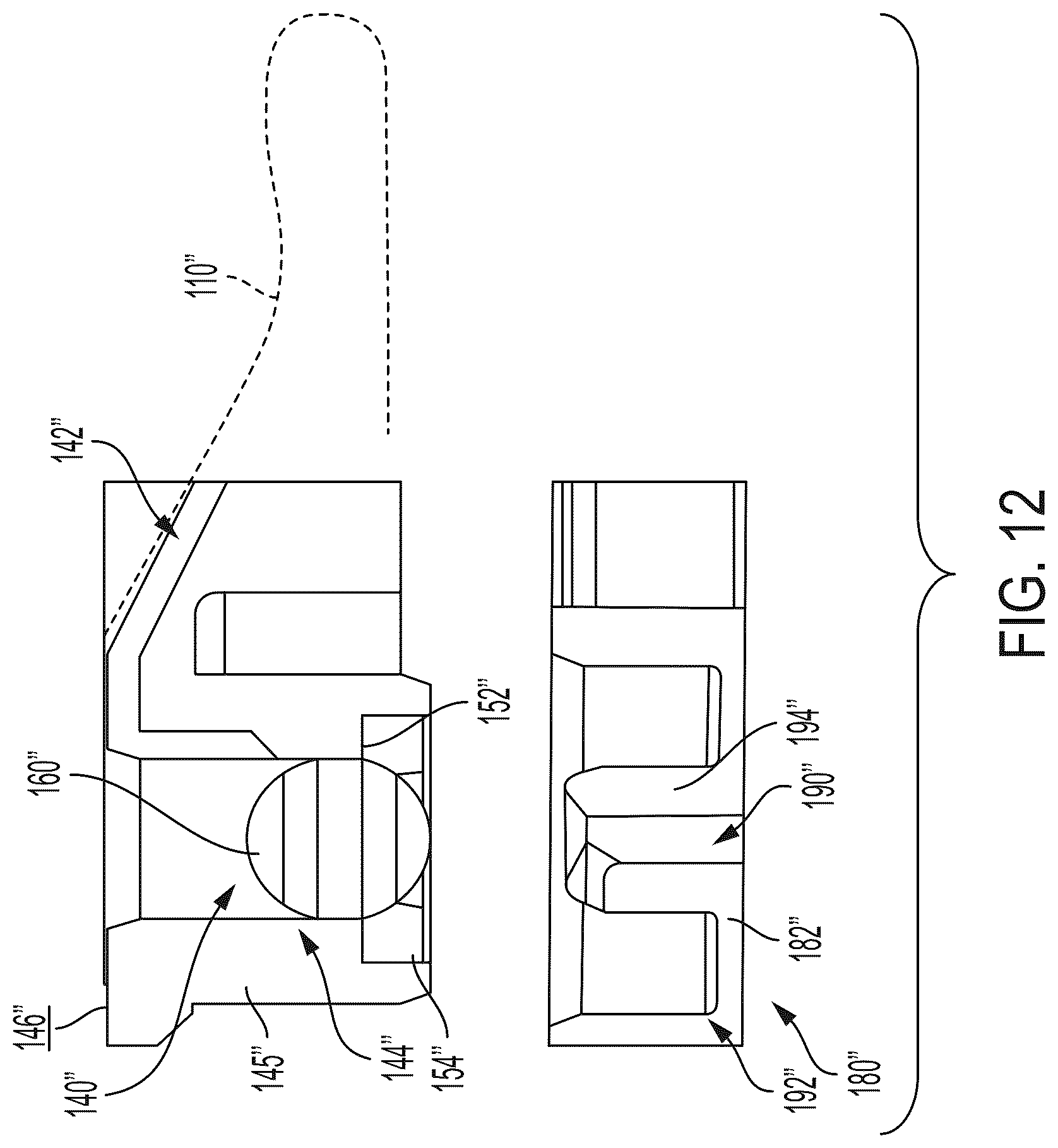 Patent US12090120 Figure 12 – Fluid container devices, methods and systems