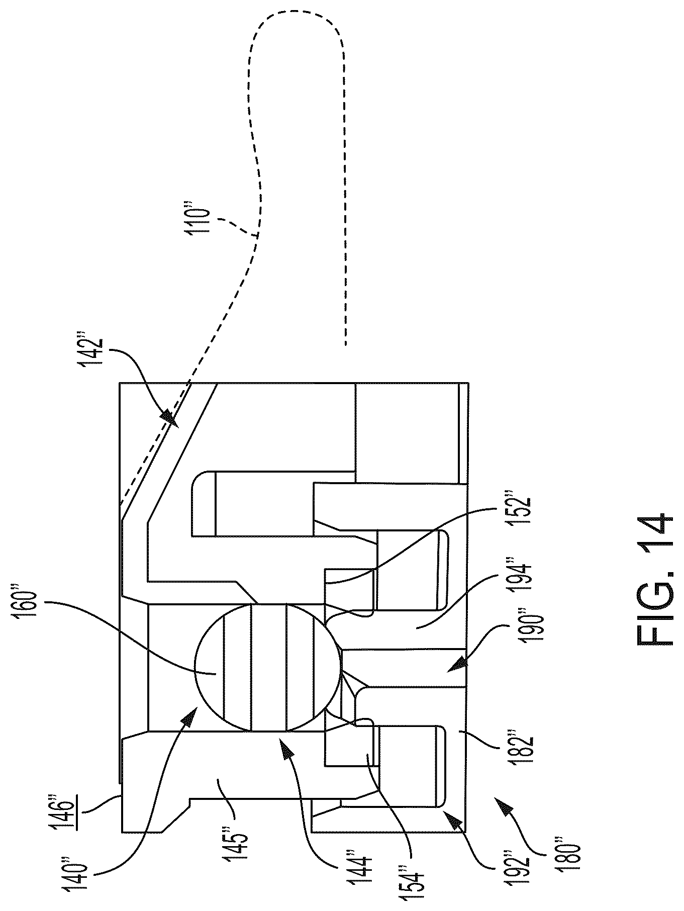 Patent US12090120 Figure 14 – Fluid container devices, methods and systems