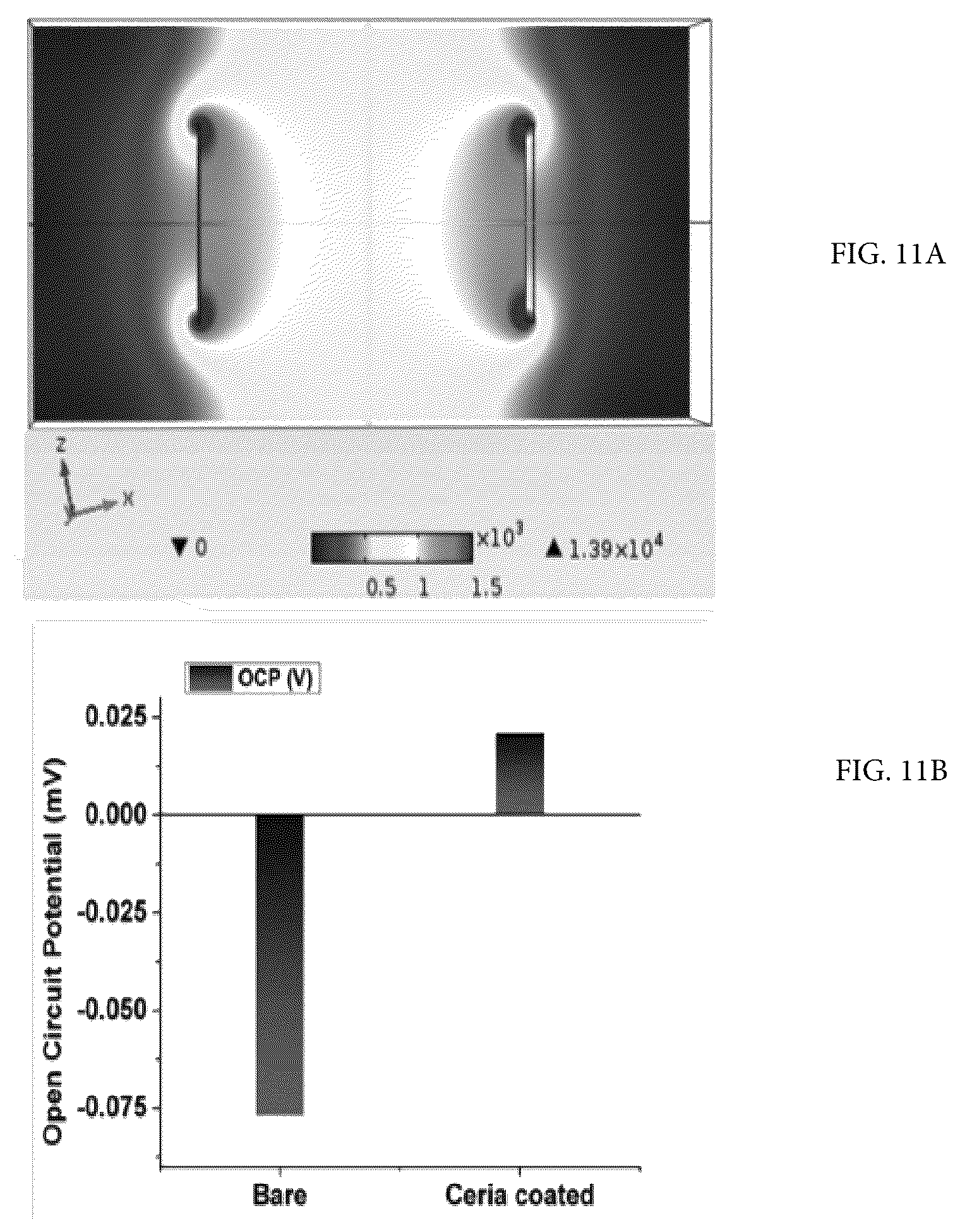 Patent US12090249 Figure 11 – Implant and coating to reduce osteolysis