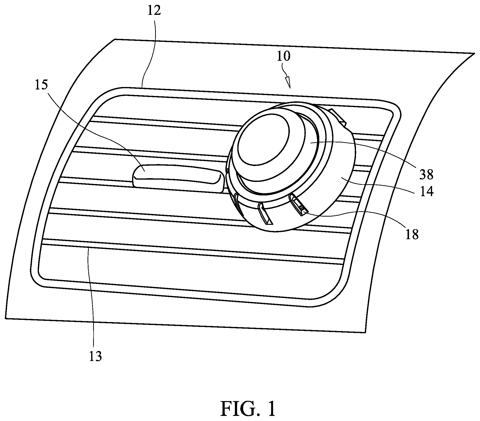 Patent US12090255 Figure 1 – Volatile composition dispenser