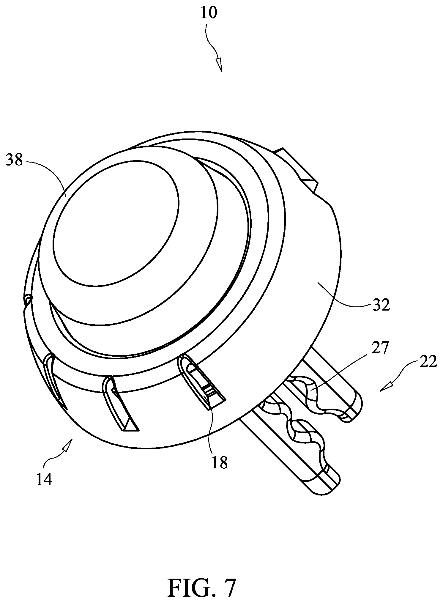 Patent US12090255 Figure 7 – Volatile composition dispenser