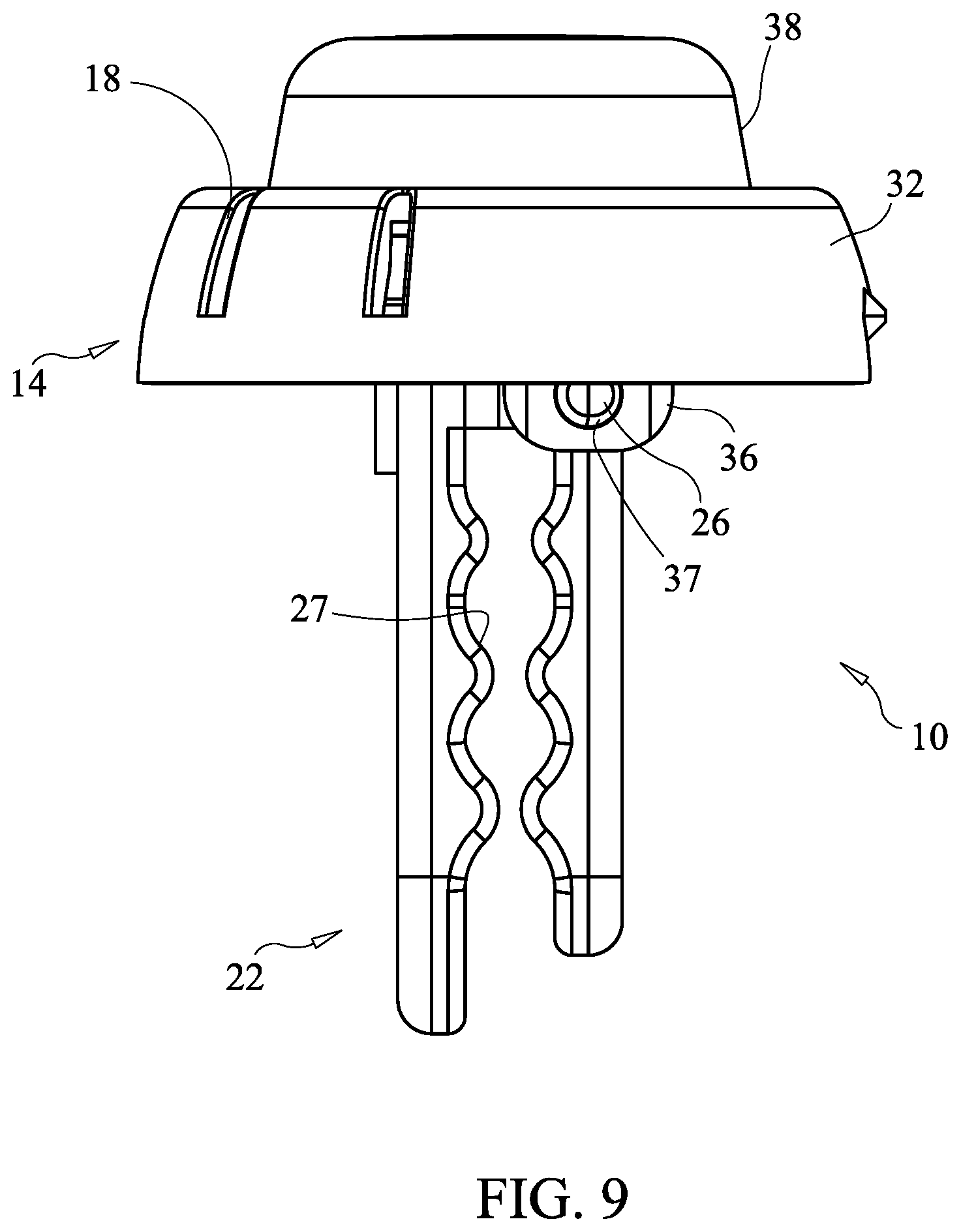 Patent US12090255 Figure 9 – Volatile composition dispenser