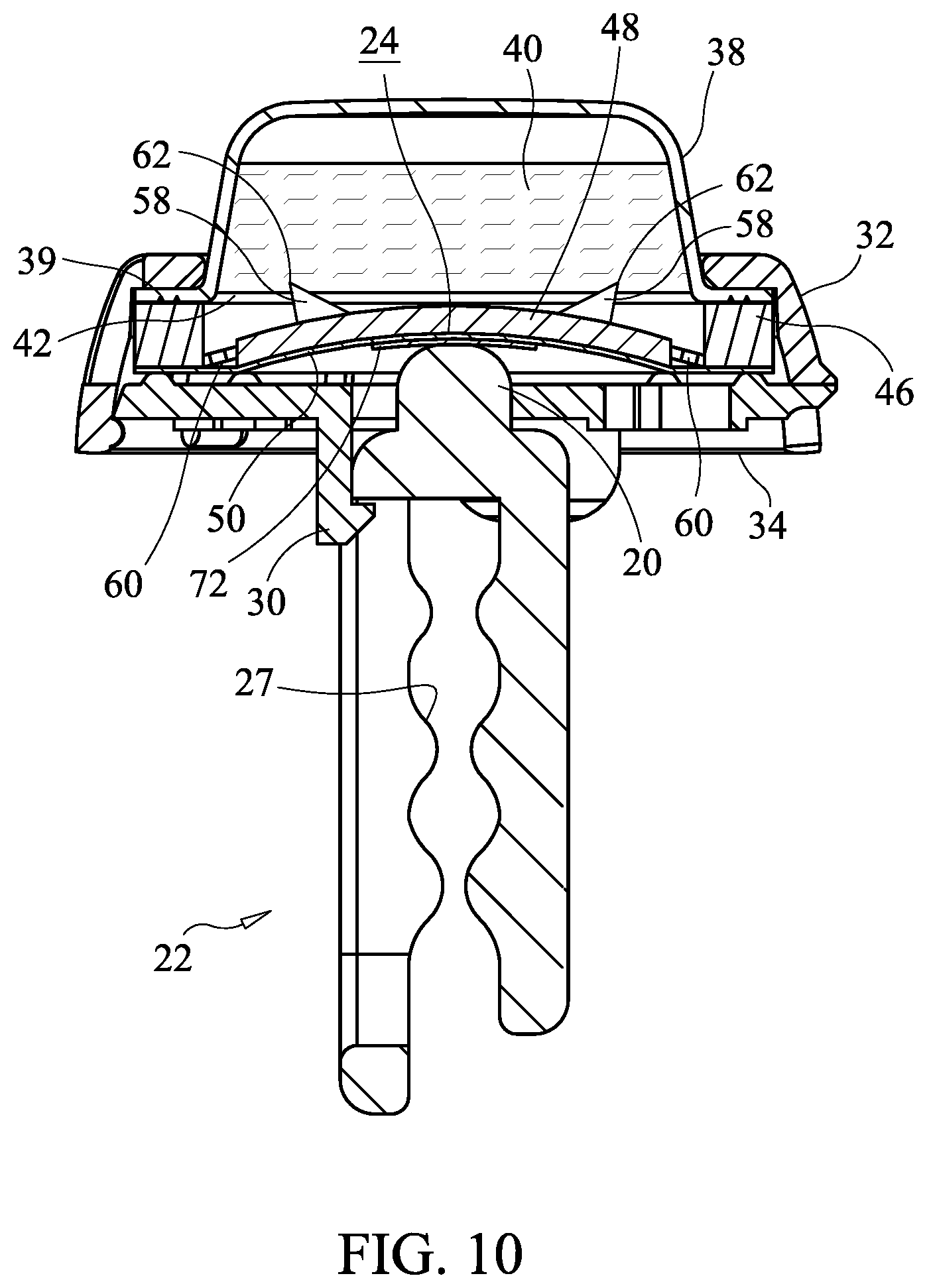 Patent US12090255 Figure 10 – Volatile composition dispenser