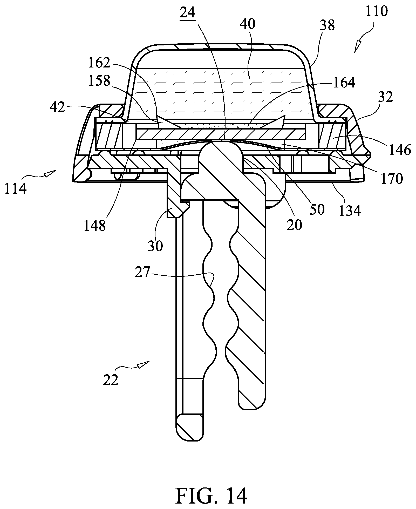 Patent US12090255 Figure 14 – Volatile composition dispenser