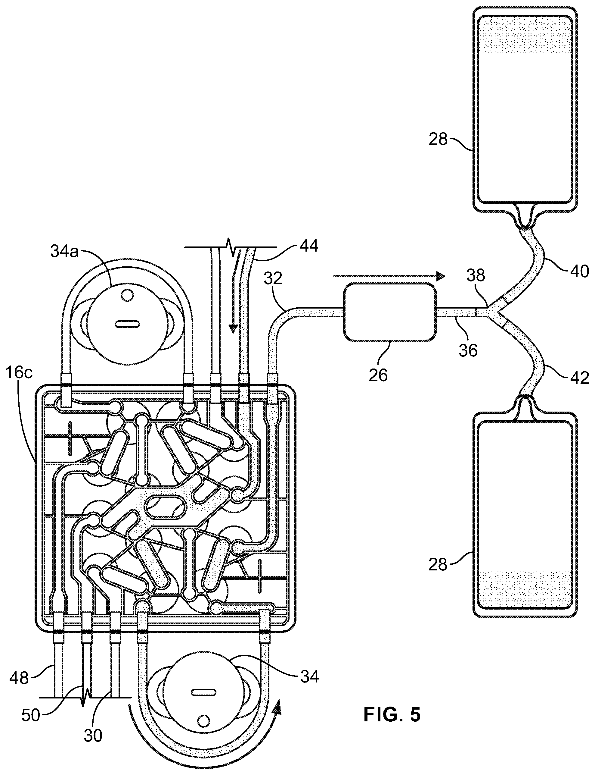 Patent US12090256 Figure 5 – Systems and methods for platelet filtration using an additive