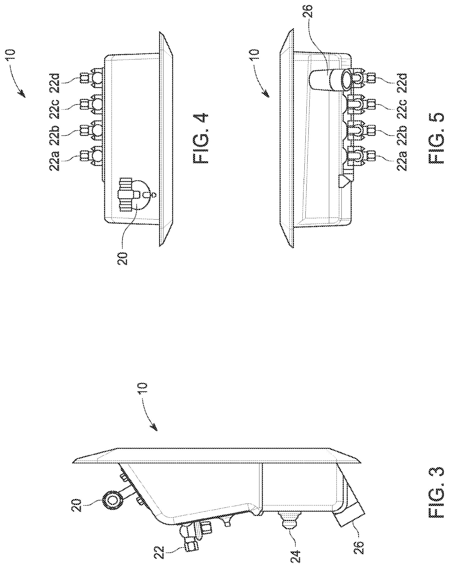 Patent US12090259 Figure 2 – Wall box for hemodialysis interface